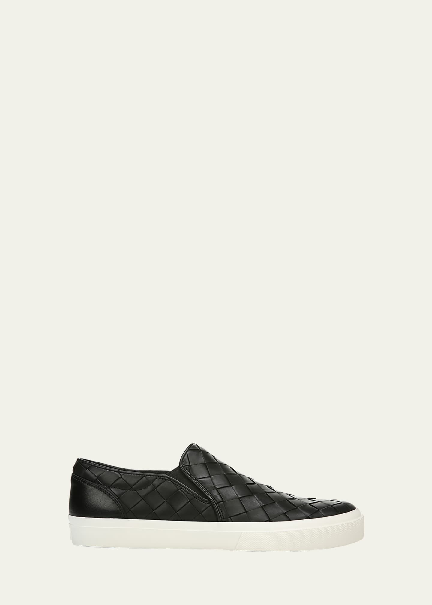 Vince Men's Fletcher 2 Woven Leather Slip-On Sneakers - Bergdorf Goodman