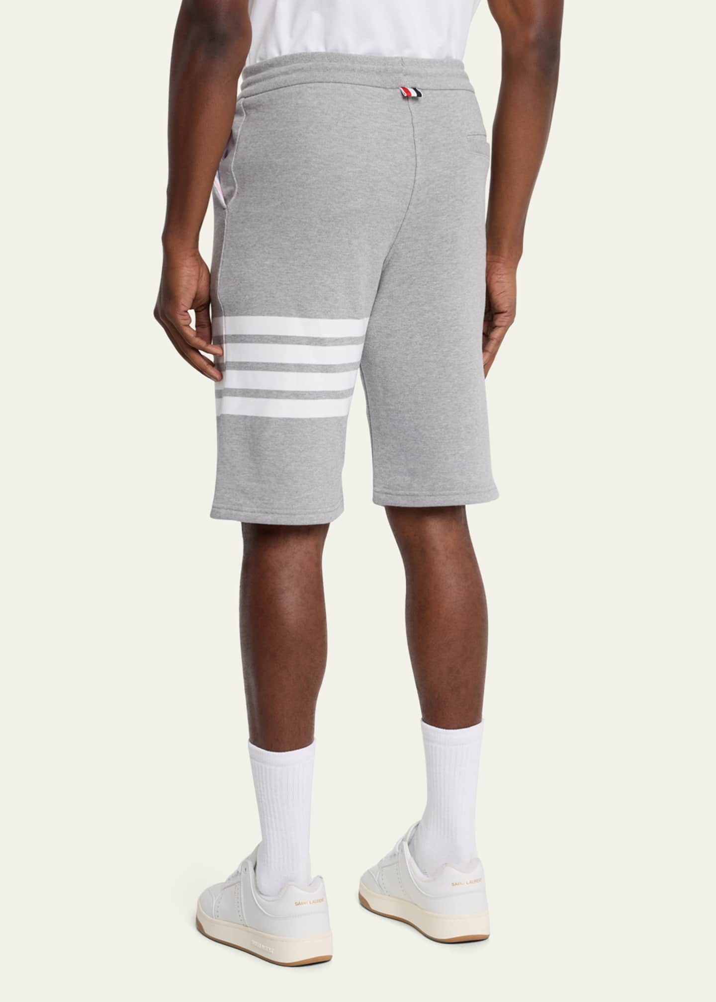 Thom Browne Men's 4-Bar Basic Terry Sweat Shorts Image 3 of 5
