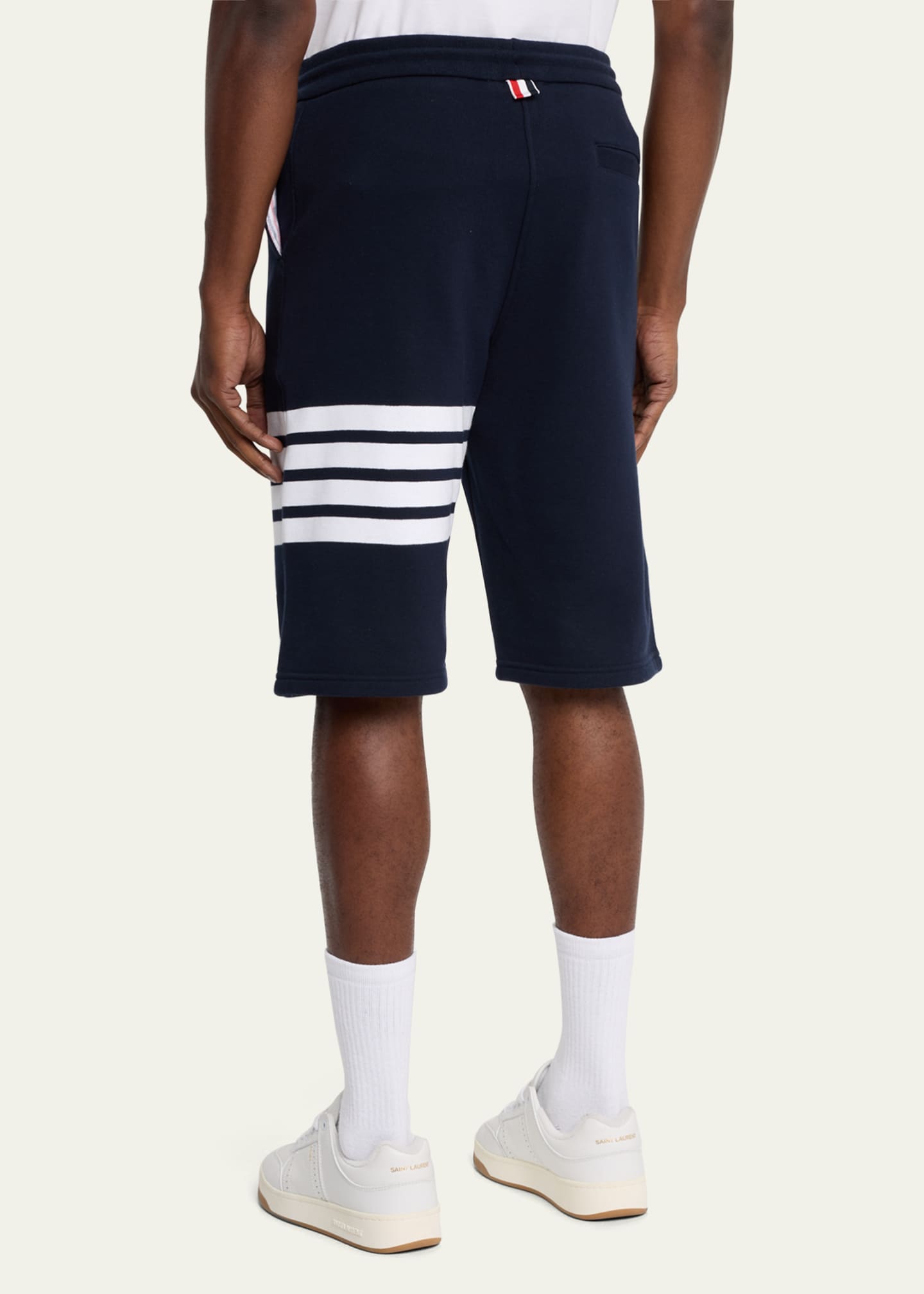 Thom Browne Navy 4-Bar Shorts