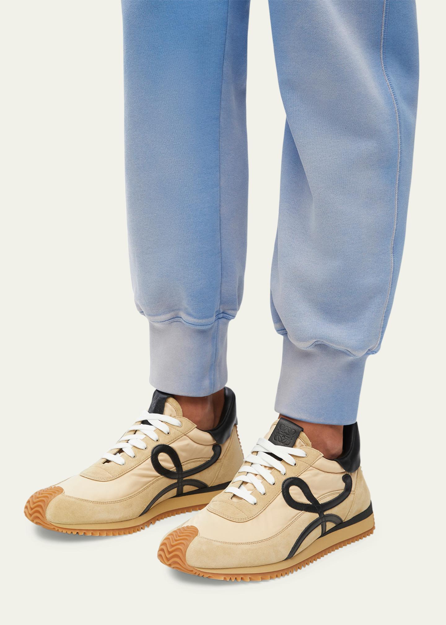 LOEWE Men's Flow Runner 2.0 Nylon and Suede Sneakers - Bergdorf