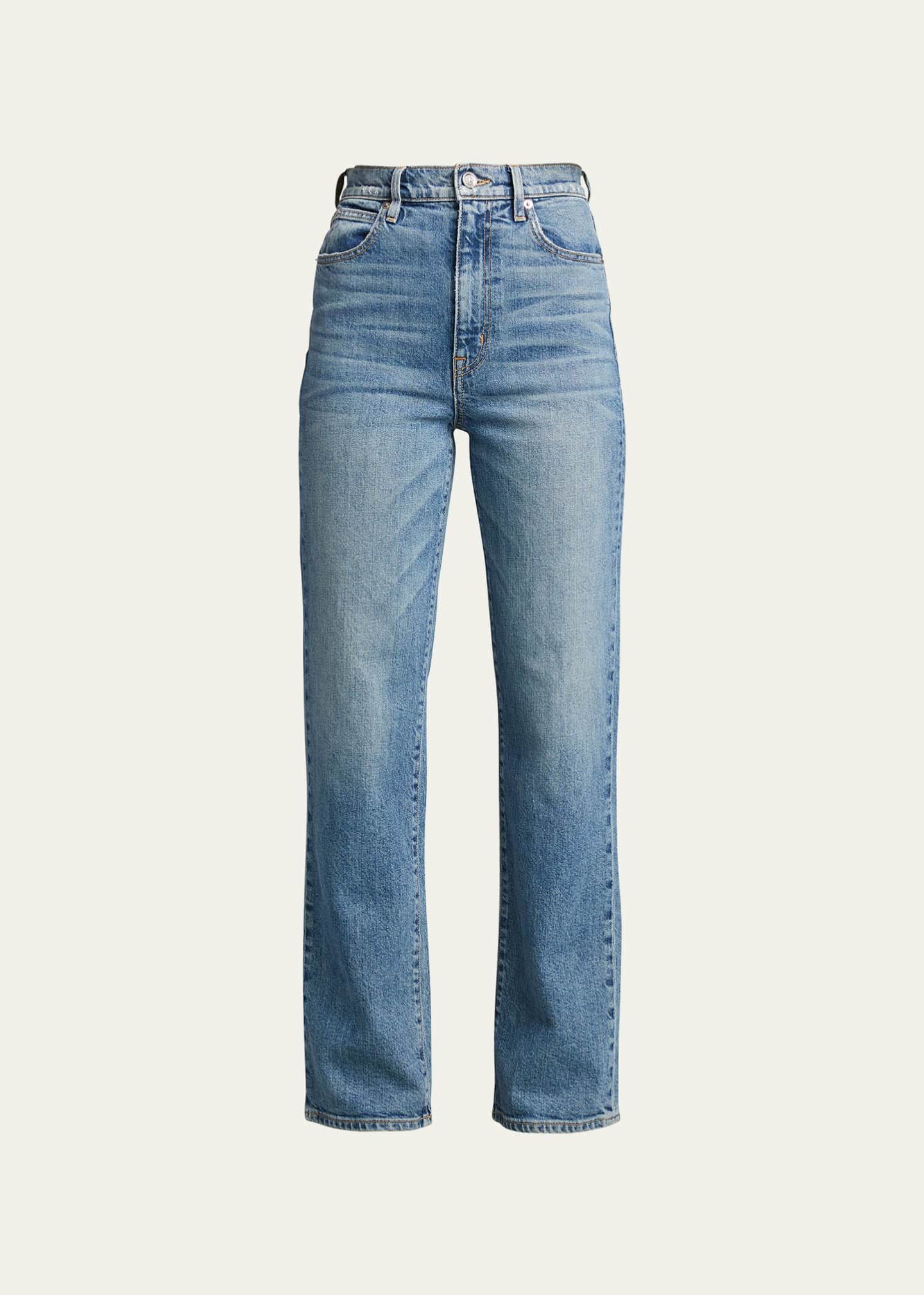 SLVRLAKE London High-Rise Straight-Leg Jeans - Bergdorf Goodman