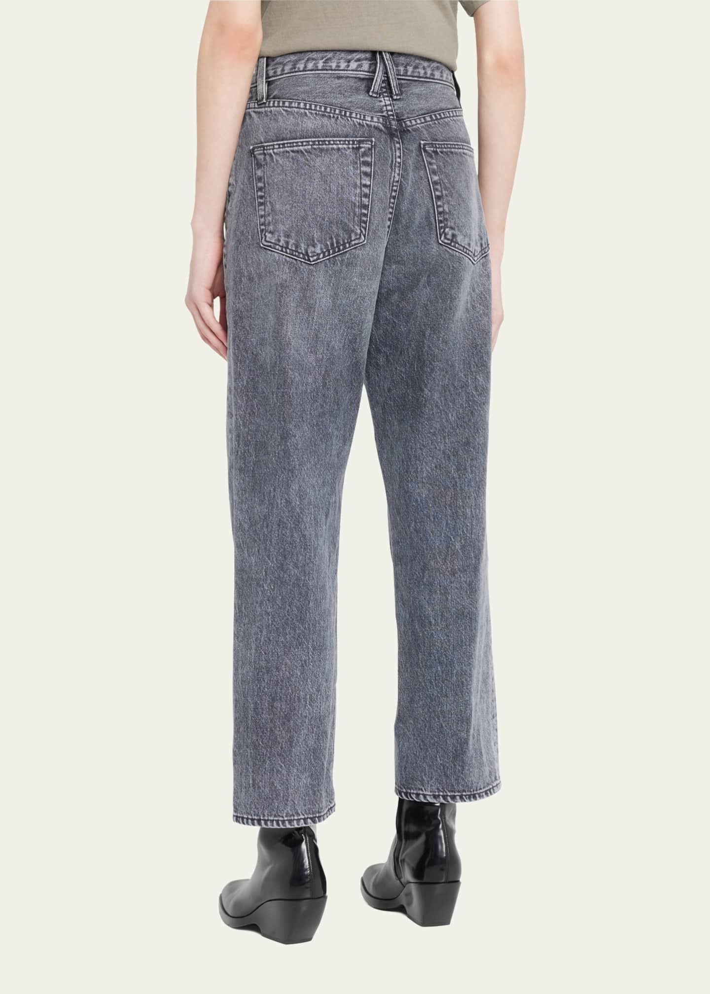 【関税込み】SLVRLAKE ブルー London クロップドジーンズ SLVRLAKE: ブルー London クロップドジーンズ | SSENSE 日本