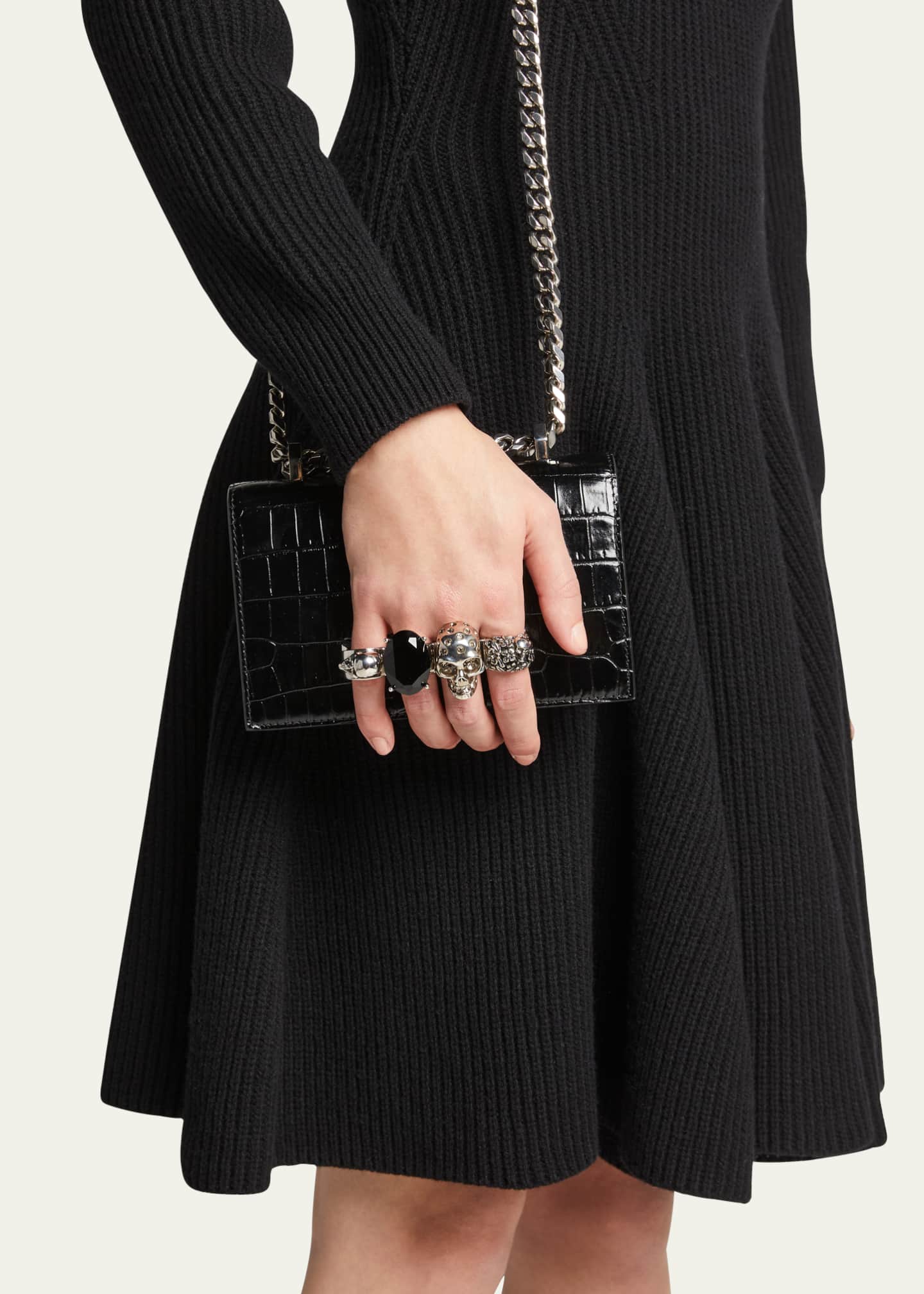 McQueen Mini Jeweled Satchel Image 2 of 5
