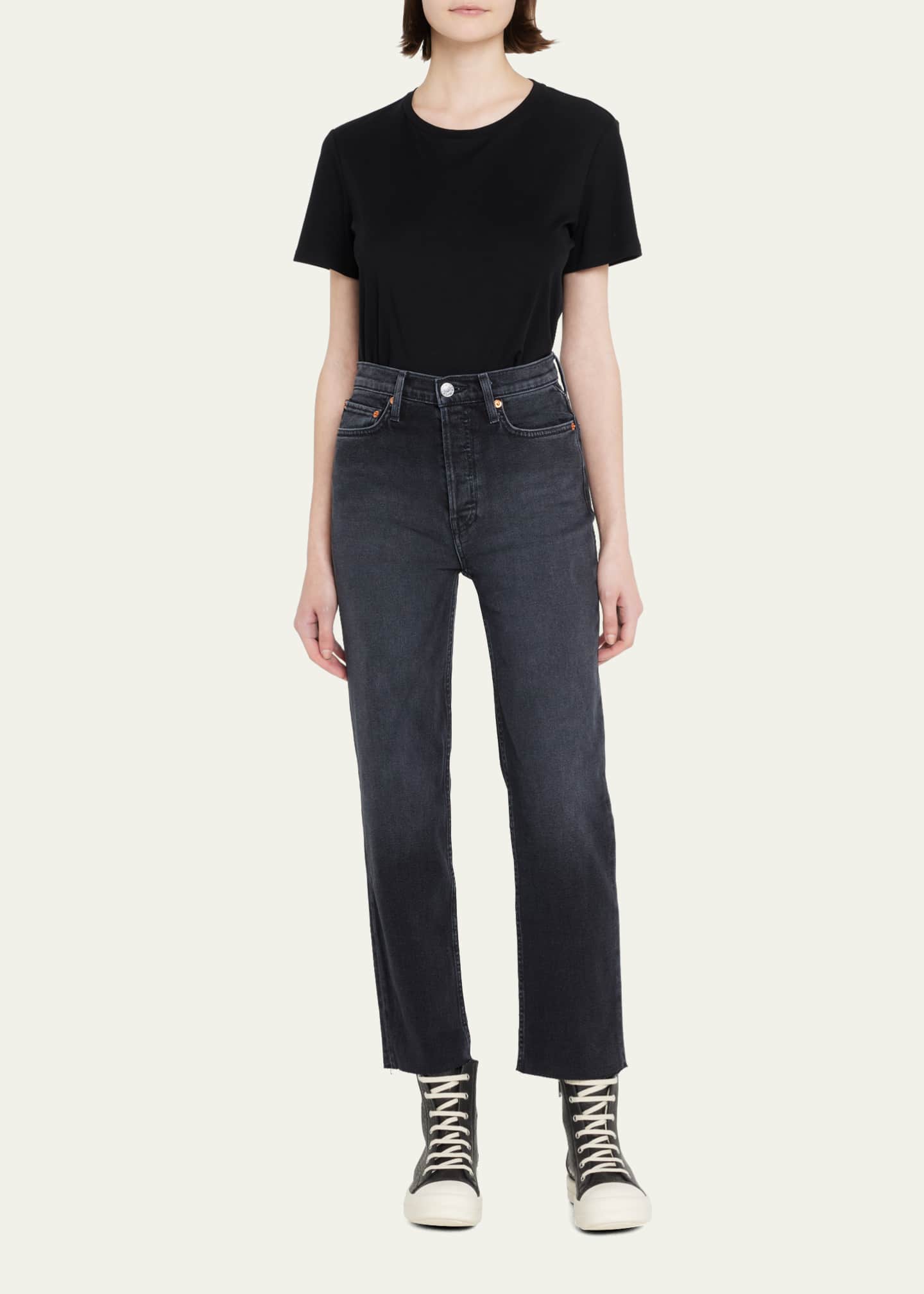 RE/DONE 70s Stovepipe Distressed Jeans Image 2 of 5