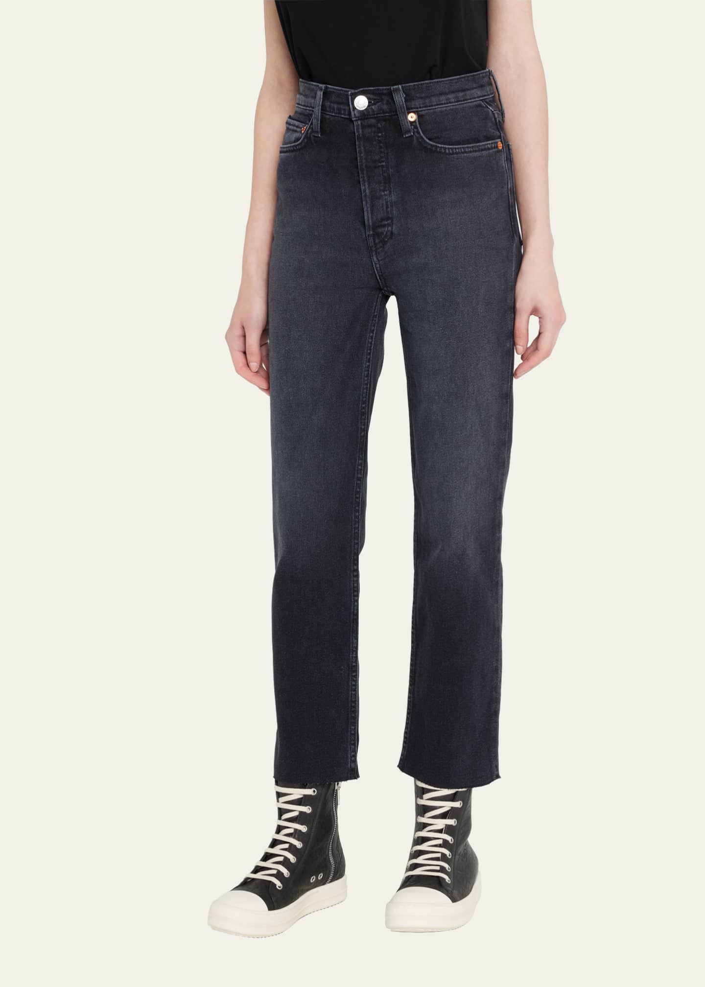 RE/DONE 70s Stovepipe Distressed Jeans - Bergdorf Goodman
