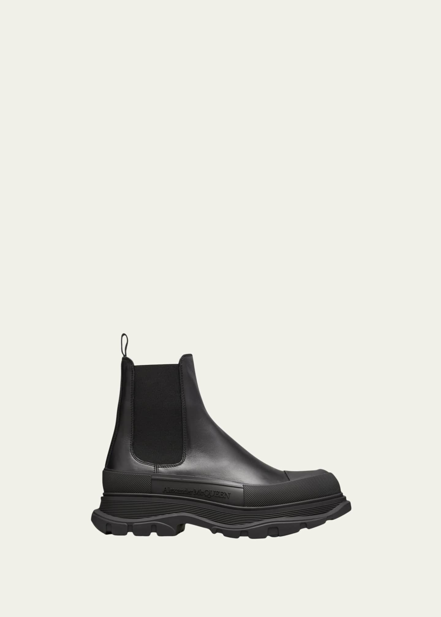 Alexander McQueen Men s Tread Leather Chelsea Boots