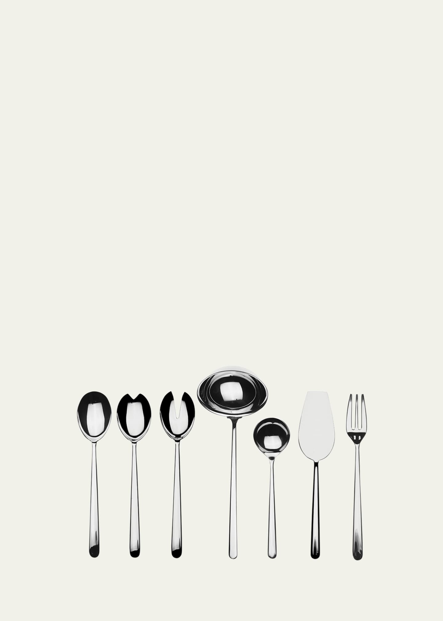 Mepra Linea 7-Piece Full Flatware Serving Set