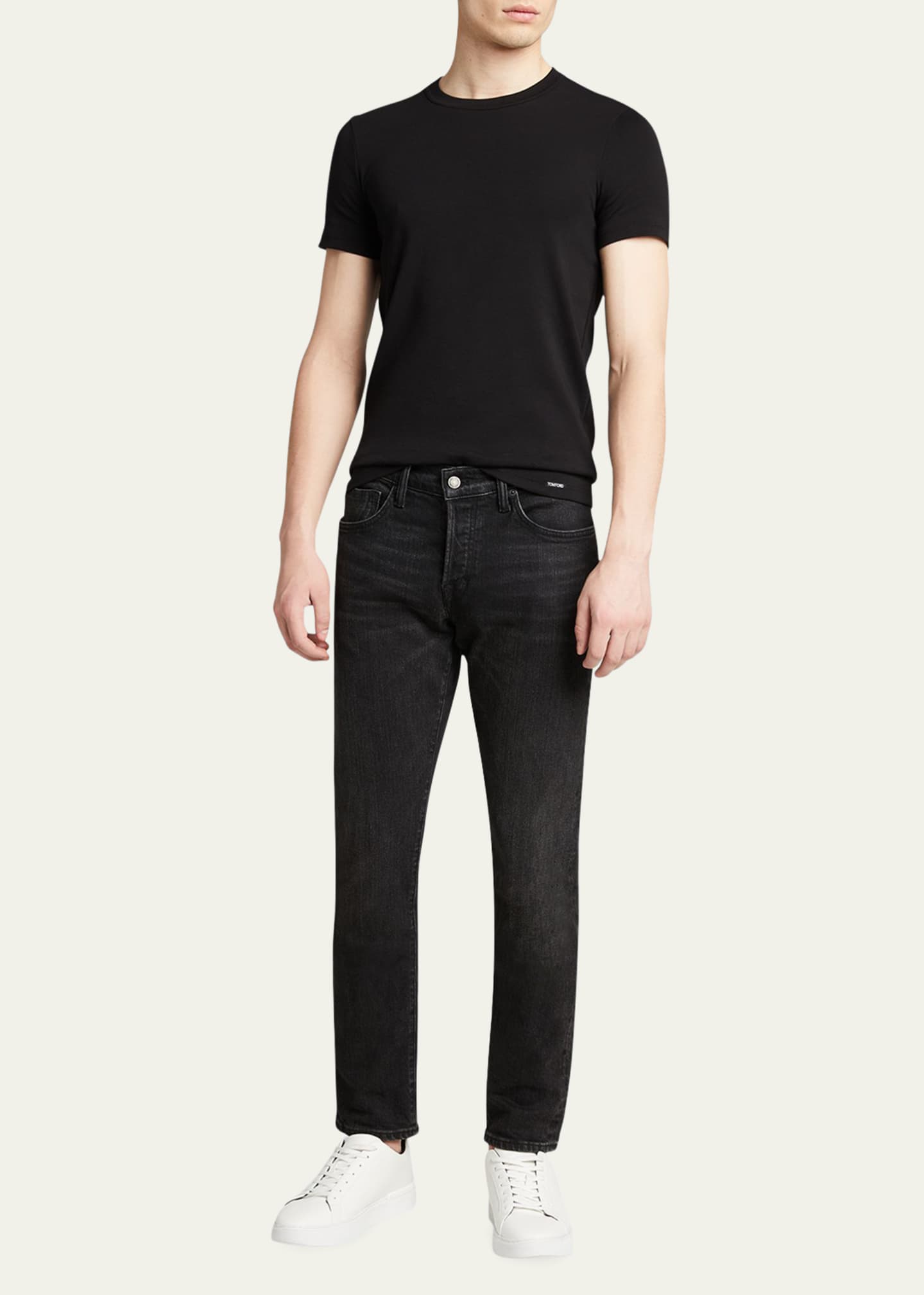 Tシャツ・カットソー TOM FORD STRETCH JERSEY T-SHIRT TOM FORD Men's Solid Stretch Jersey T-Shirt - Bergdorf Goodman