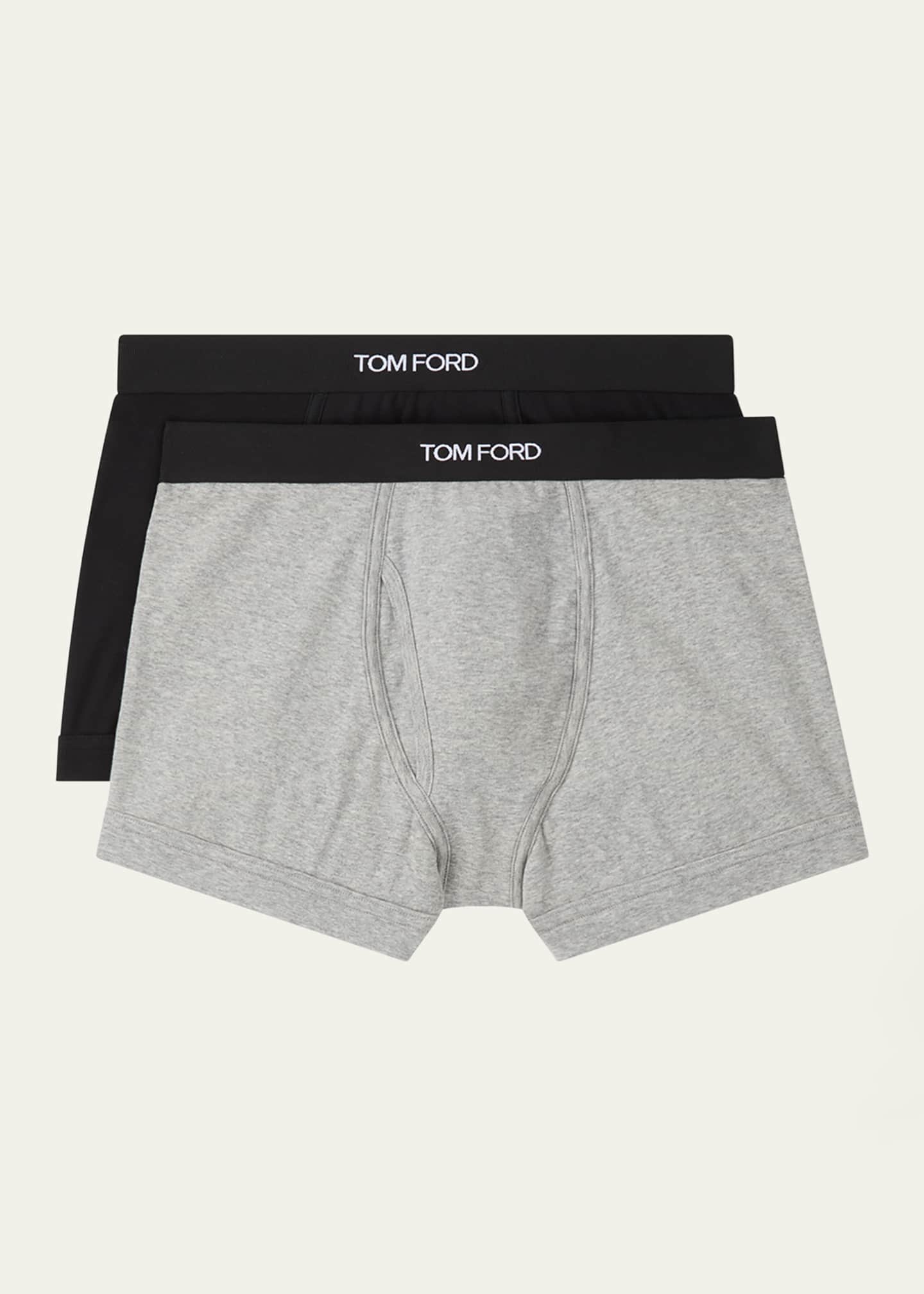 TOM FORD Men's 2-Pack Solid Jersey Boxer Briefs Image 2 of 2