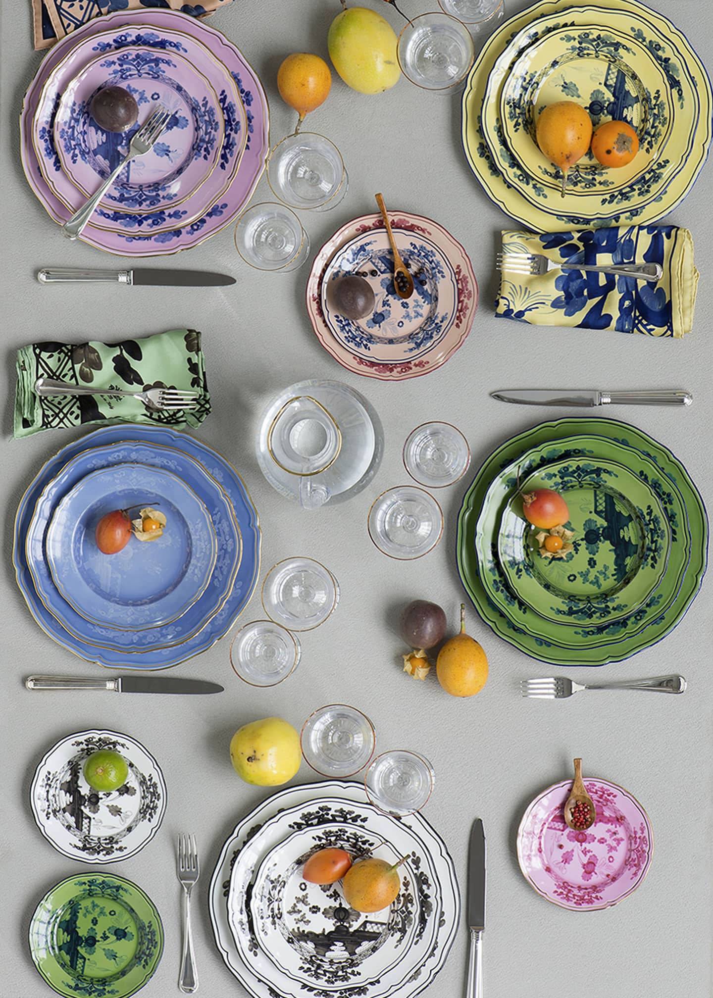 GINORI 1735 Oriente Italiano Rim Soup Plate, Pervinca - Bergdorf