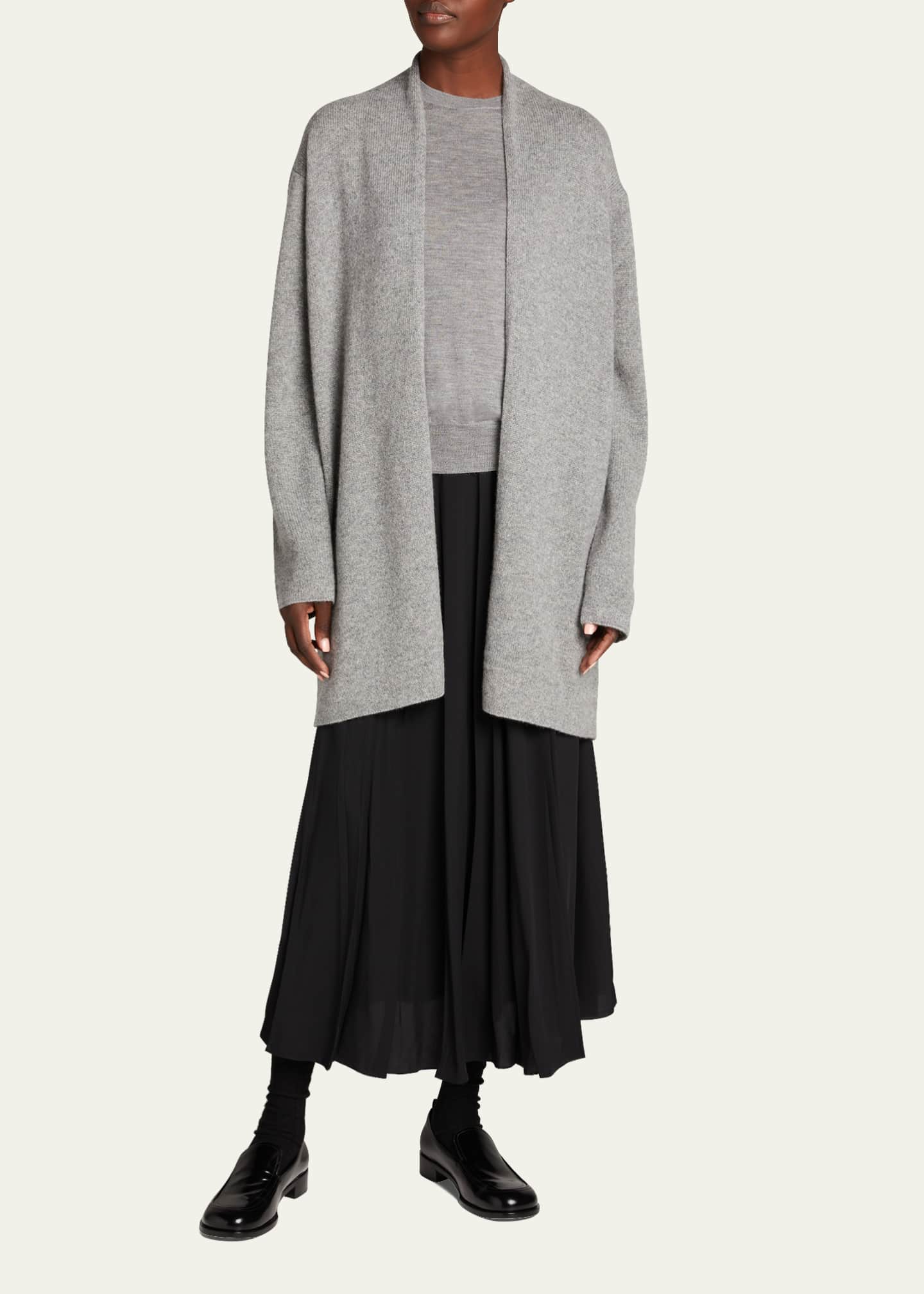 THE ROW Fulham Open-Front Cashmere Cardigan Image 2 of 5