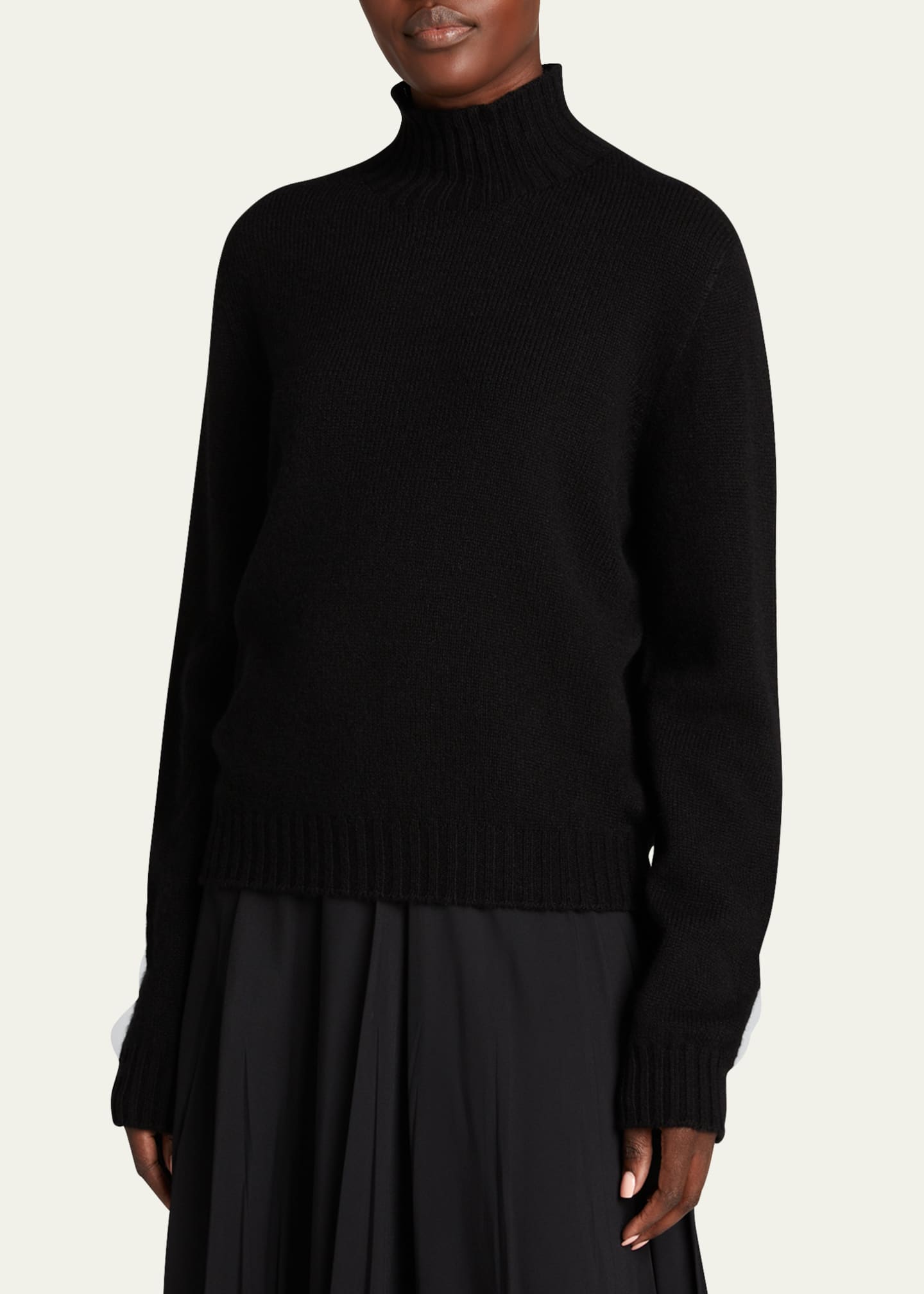 THE ROW Kensington High-Neck Cashmere Sweater Bergdorf Goodman