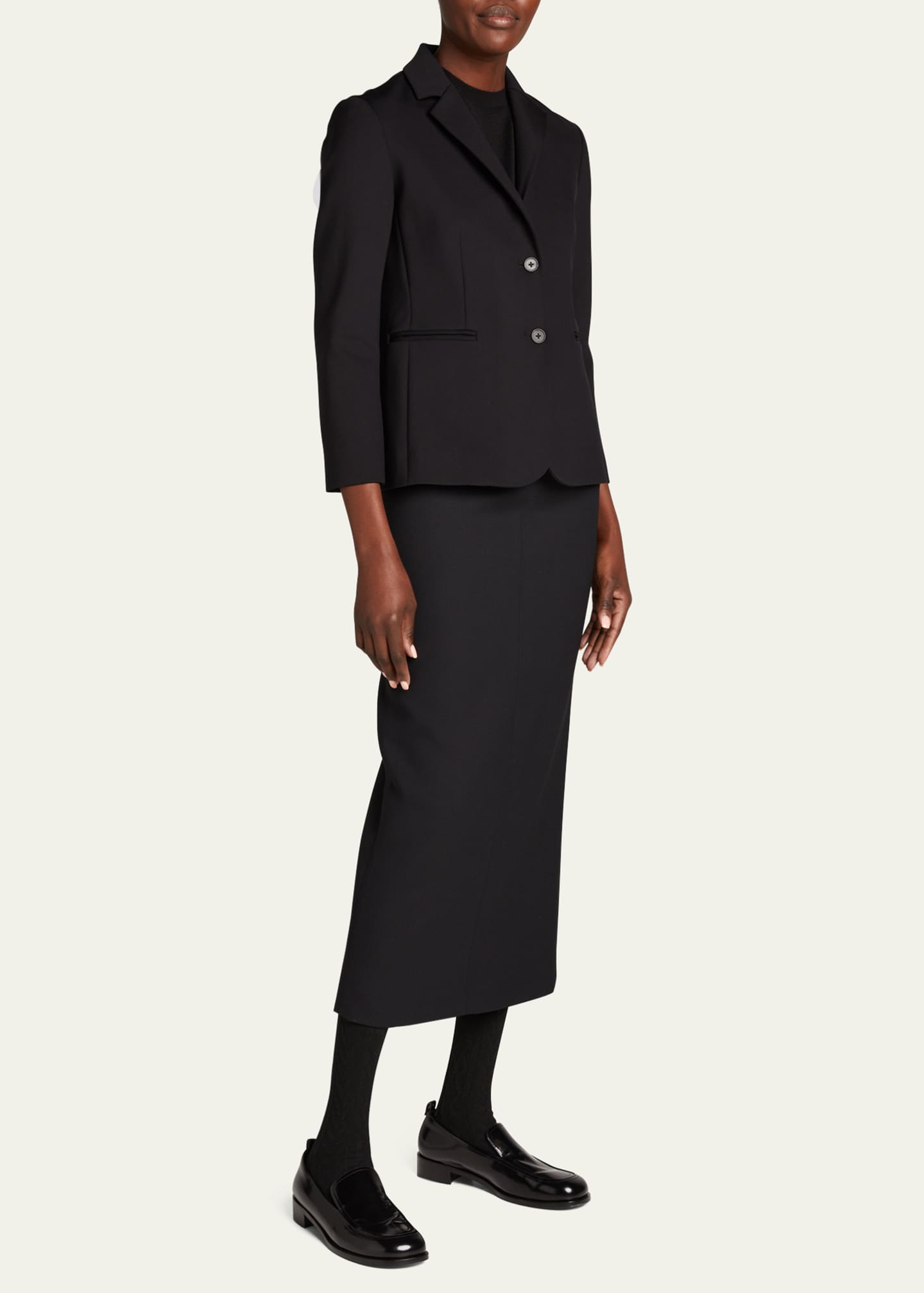THE ROW Brentwood Crepe Tailored Jacket - Bergdorf Goodman