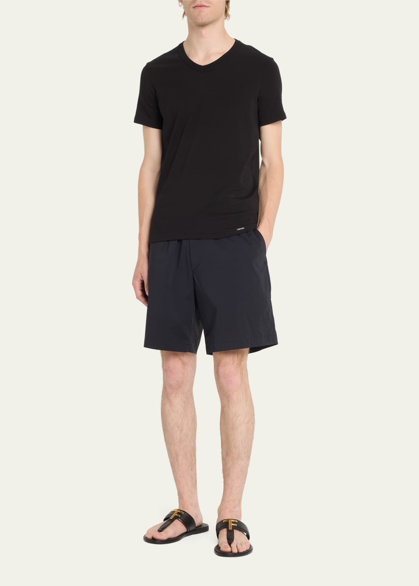 TOM FORD Men's Cotton Stretch Jersey T-shirt Image 2 of 5
