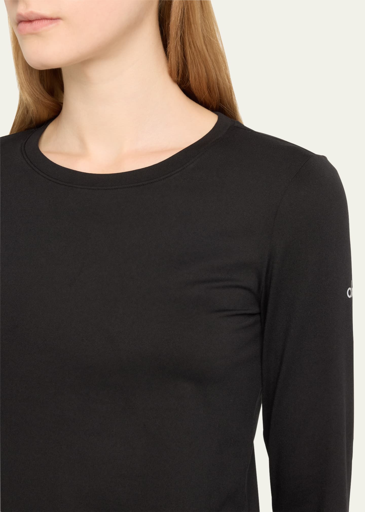 Alo Alosoft Crop Finesse Long Sleeve Top in Black - ShopStyle