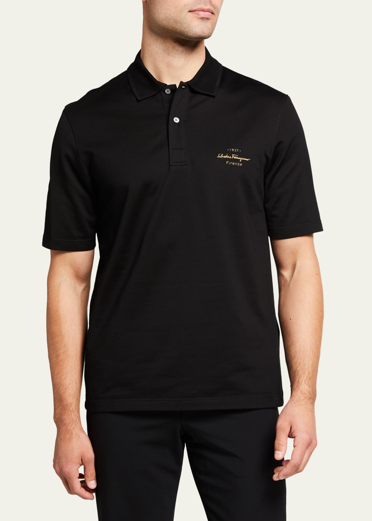 Ferragamo Men's 1927 Logo Polo Shirt - Bergdorf Goodman