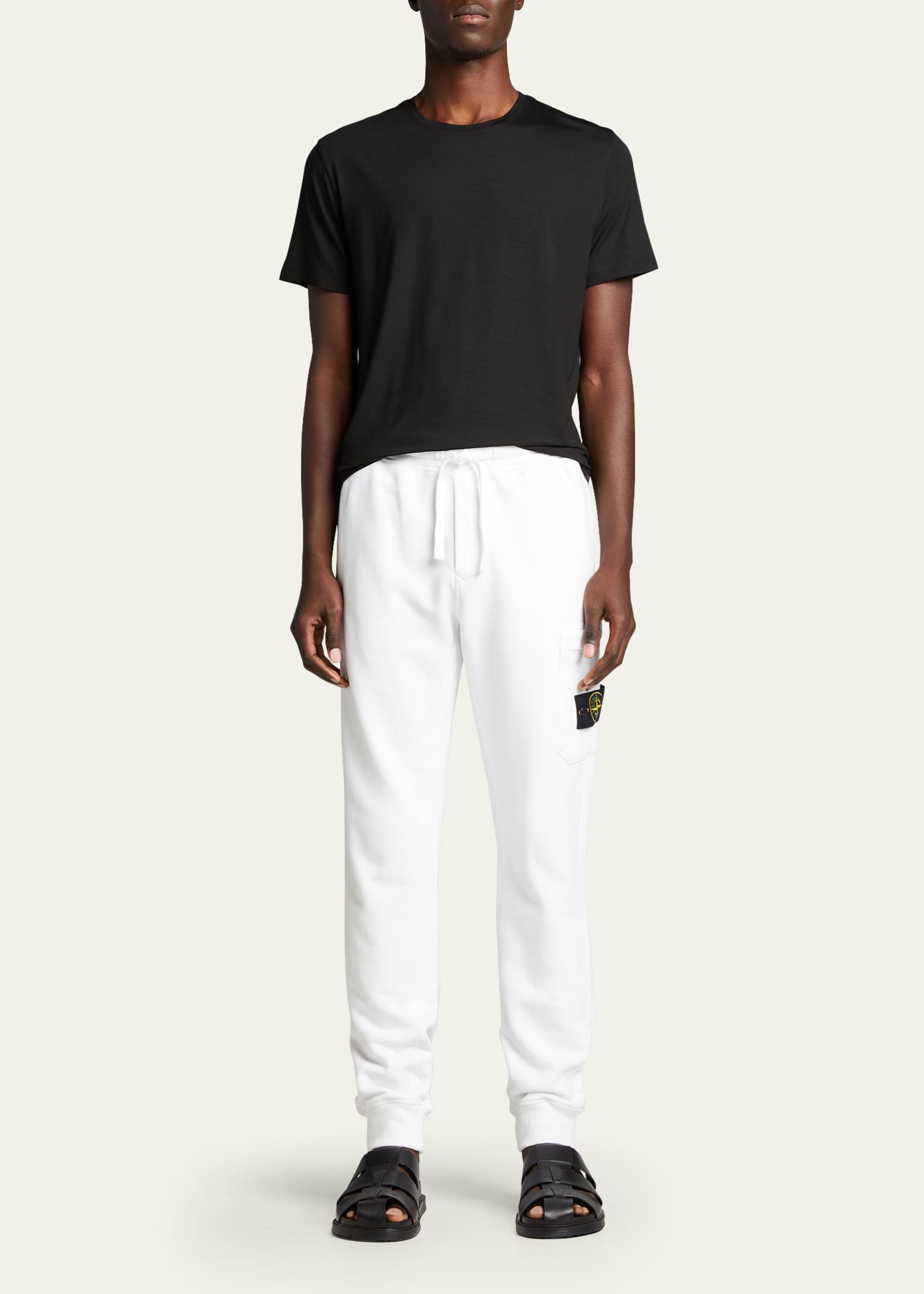 Derek Rose Men's Short-Sleeve Tee, Black Image 2 of 5