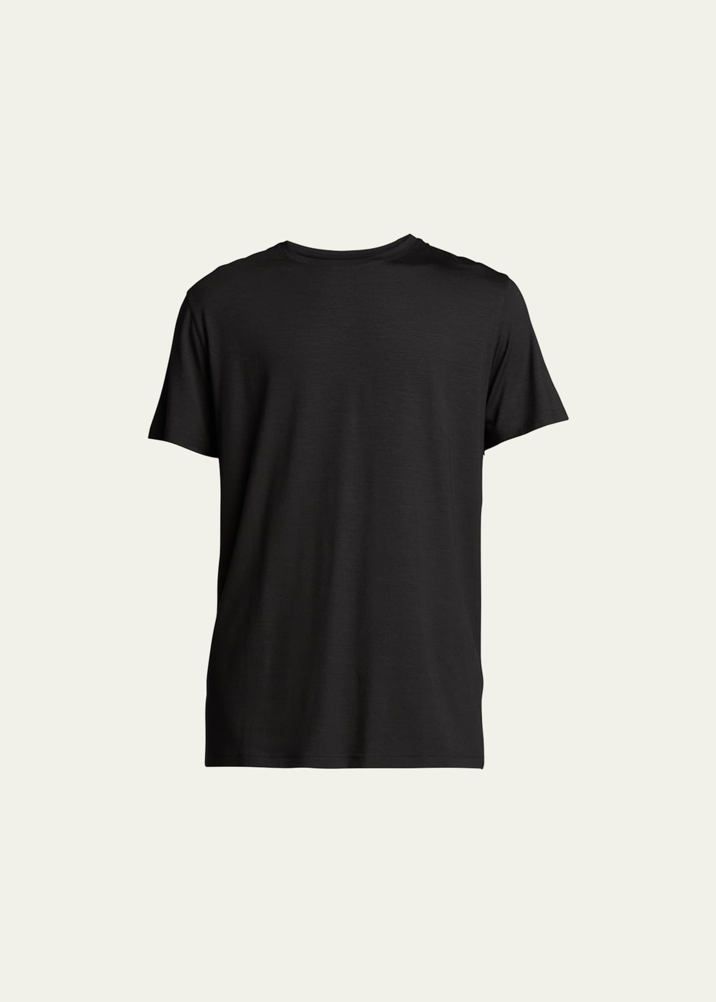 Derek Rose Men's Short-Sleeve Tee, Black Image 1 of 5
