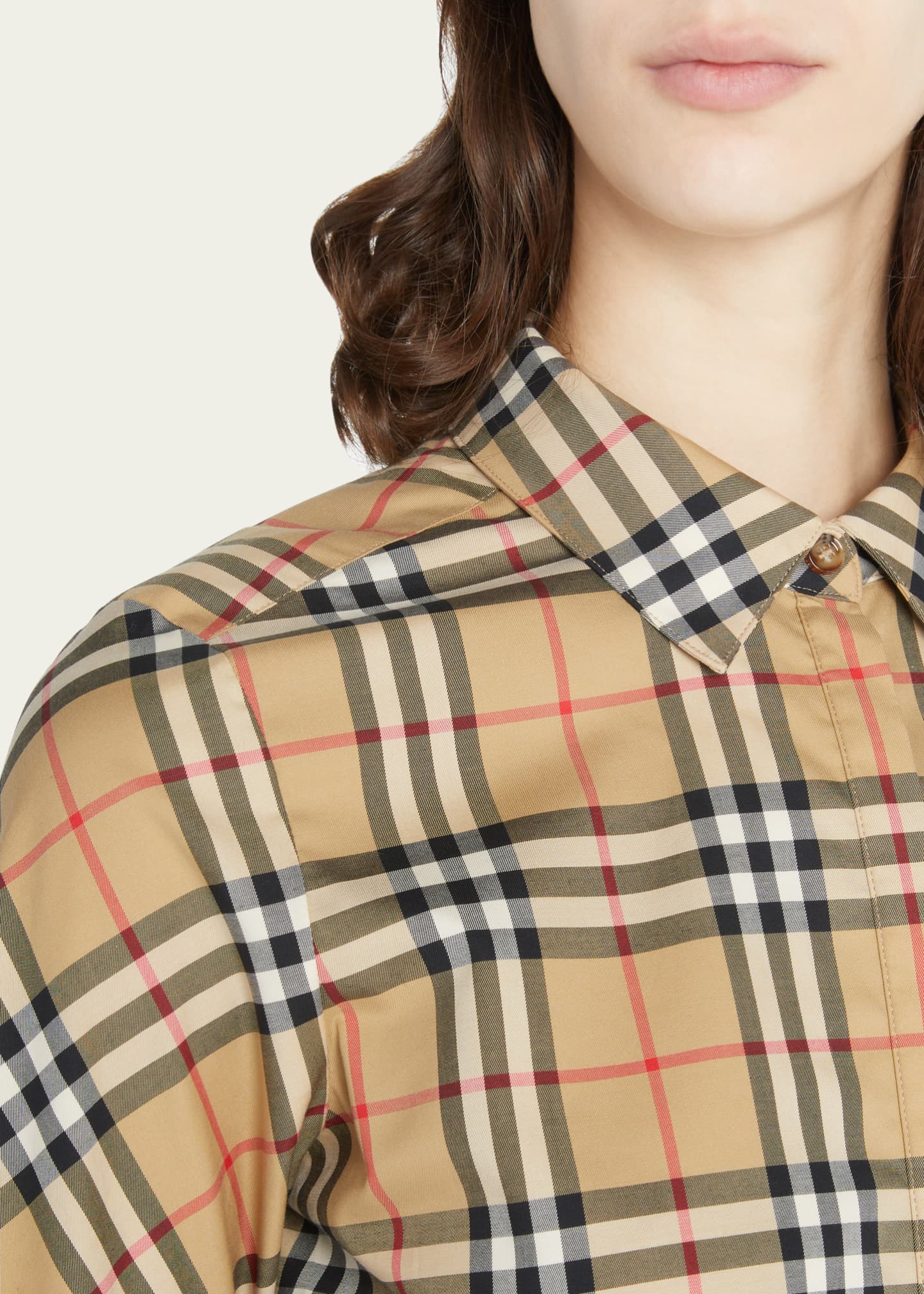 Burberry Vintage Check Stretch Shirt