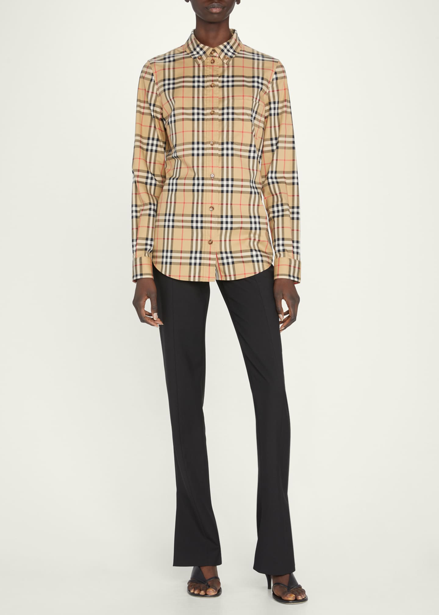 Burberry Lapwing Vintage Check Cotton Shirt Bergdorf Goodman