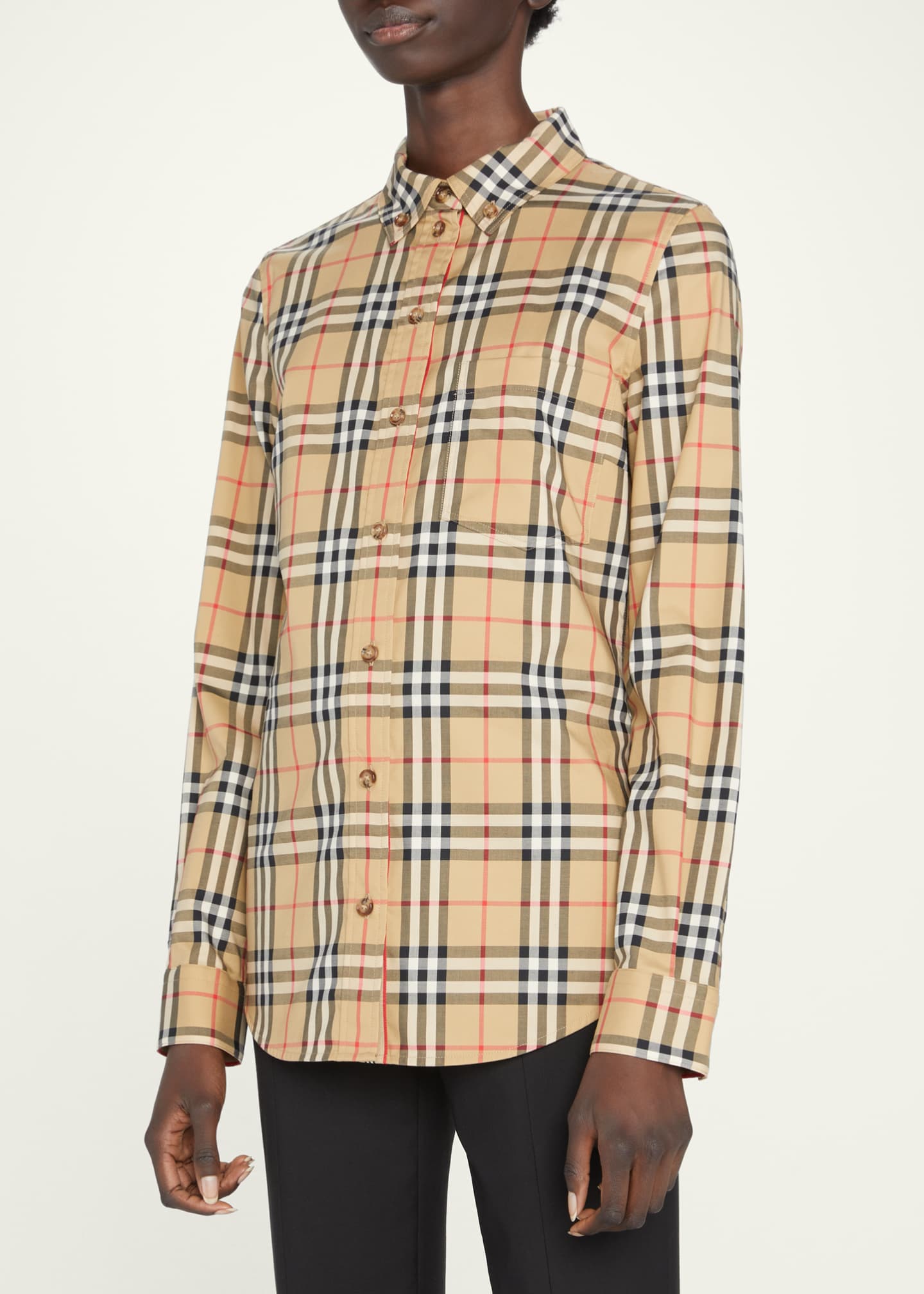 Vintage burberry check shirt new arrivals