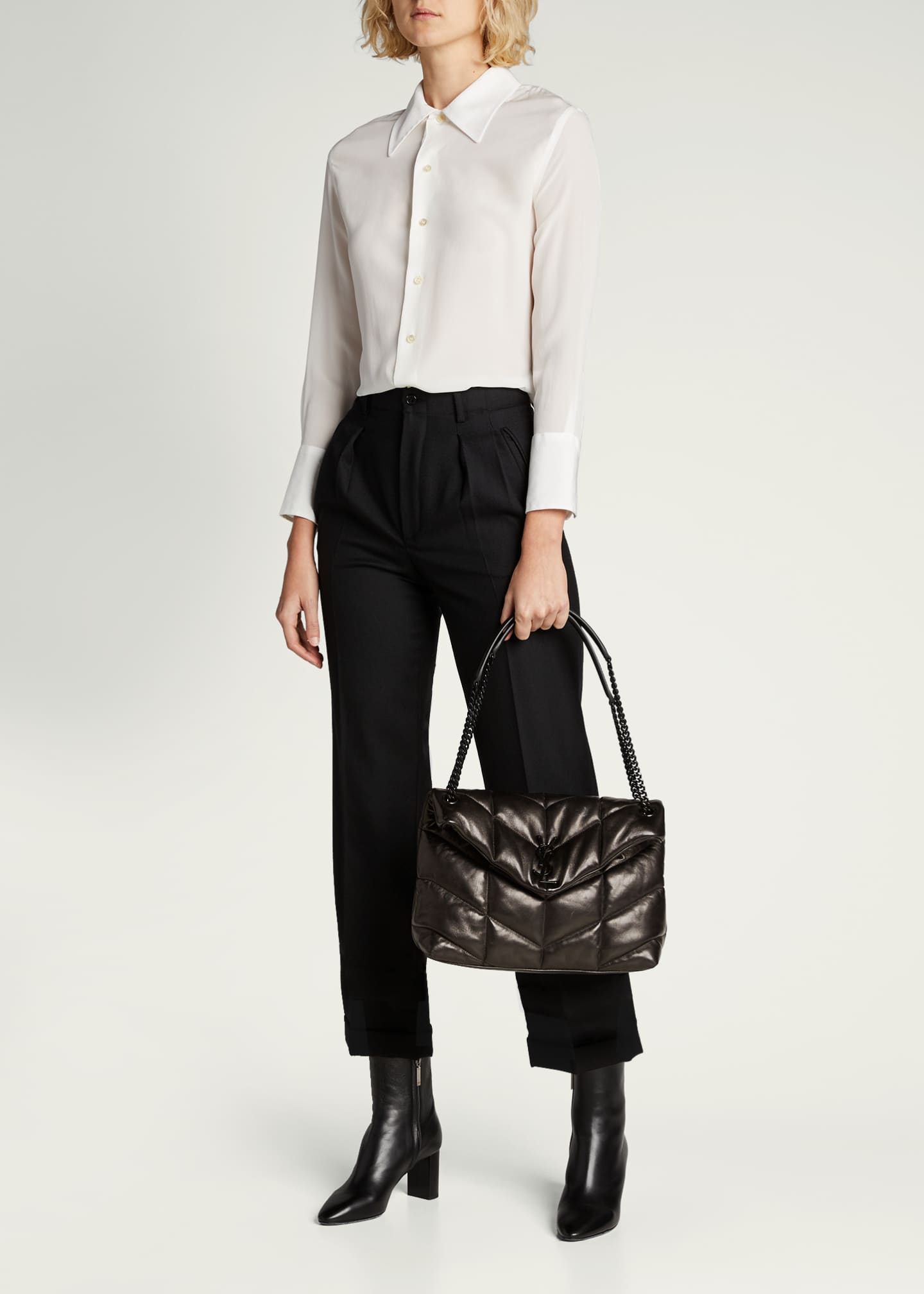 Saint Laurent Medium Loulou Puffer Shoulder Bag - Farfetch