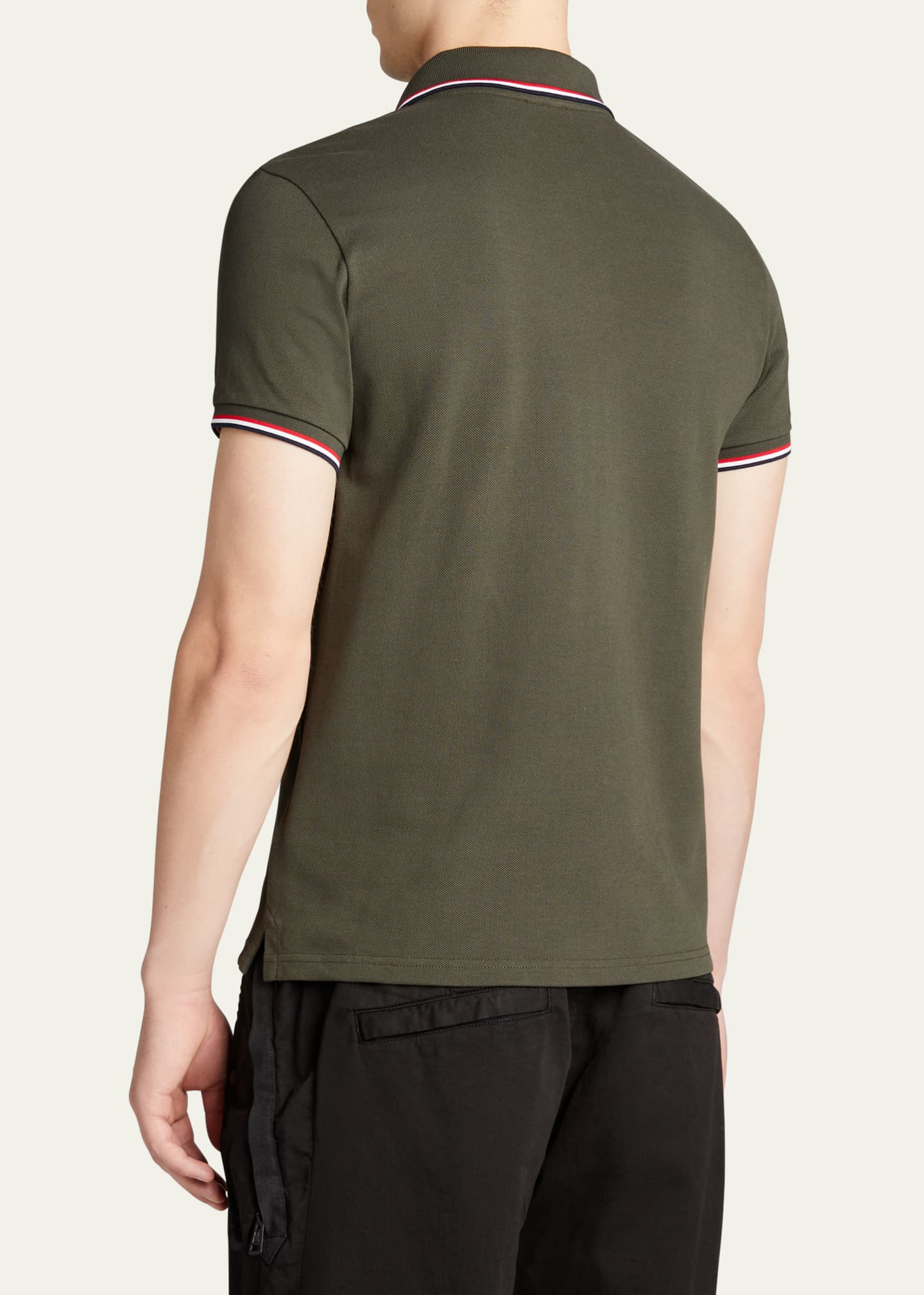 Tipped cotton piqué polo shirt on sale