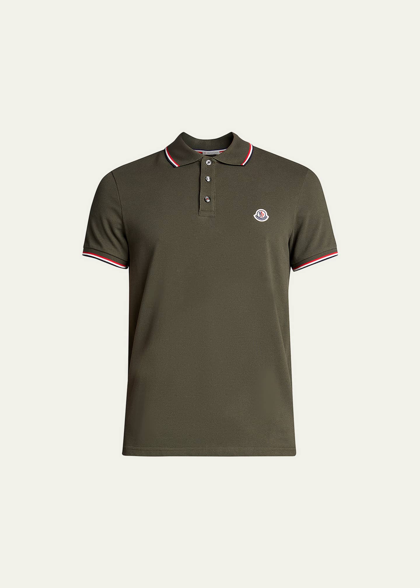 Tipped cotton piqué polo shirt 2025
