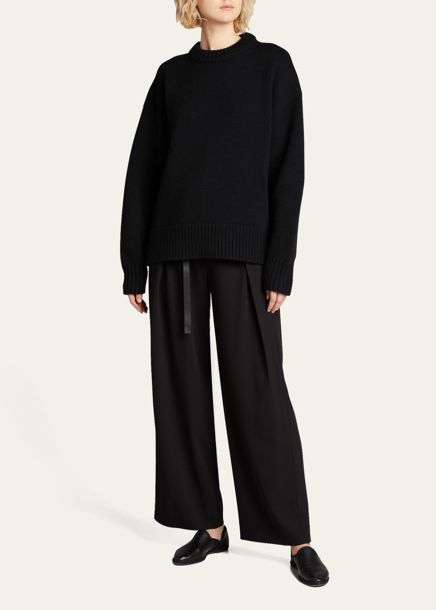 THE ROW Ophelia Wool-Cashmere Sweater Image 2 of 5