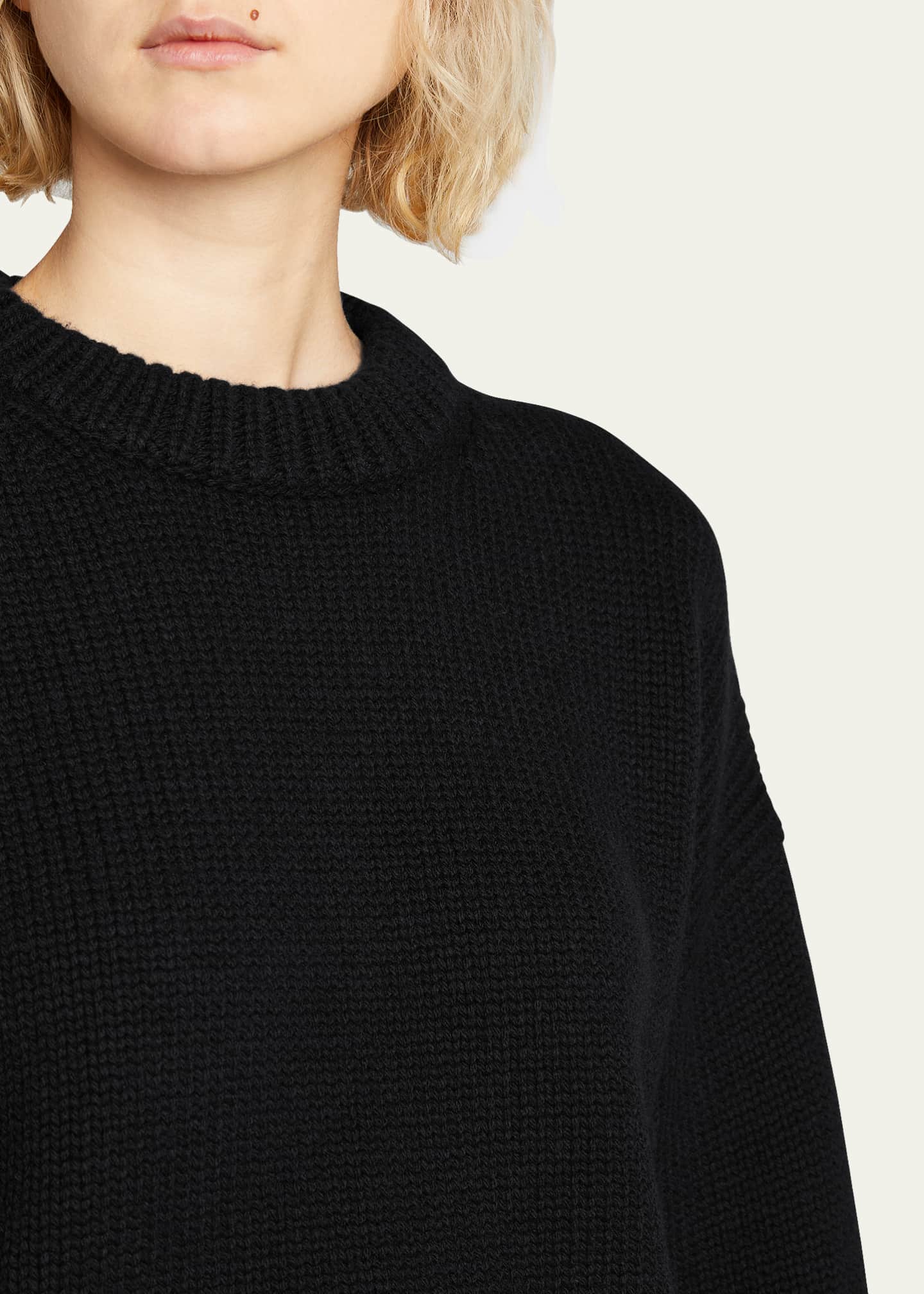 THE ROW Ophelia Wool-Cashmere Sweater Image 5 of 5