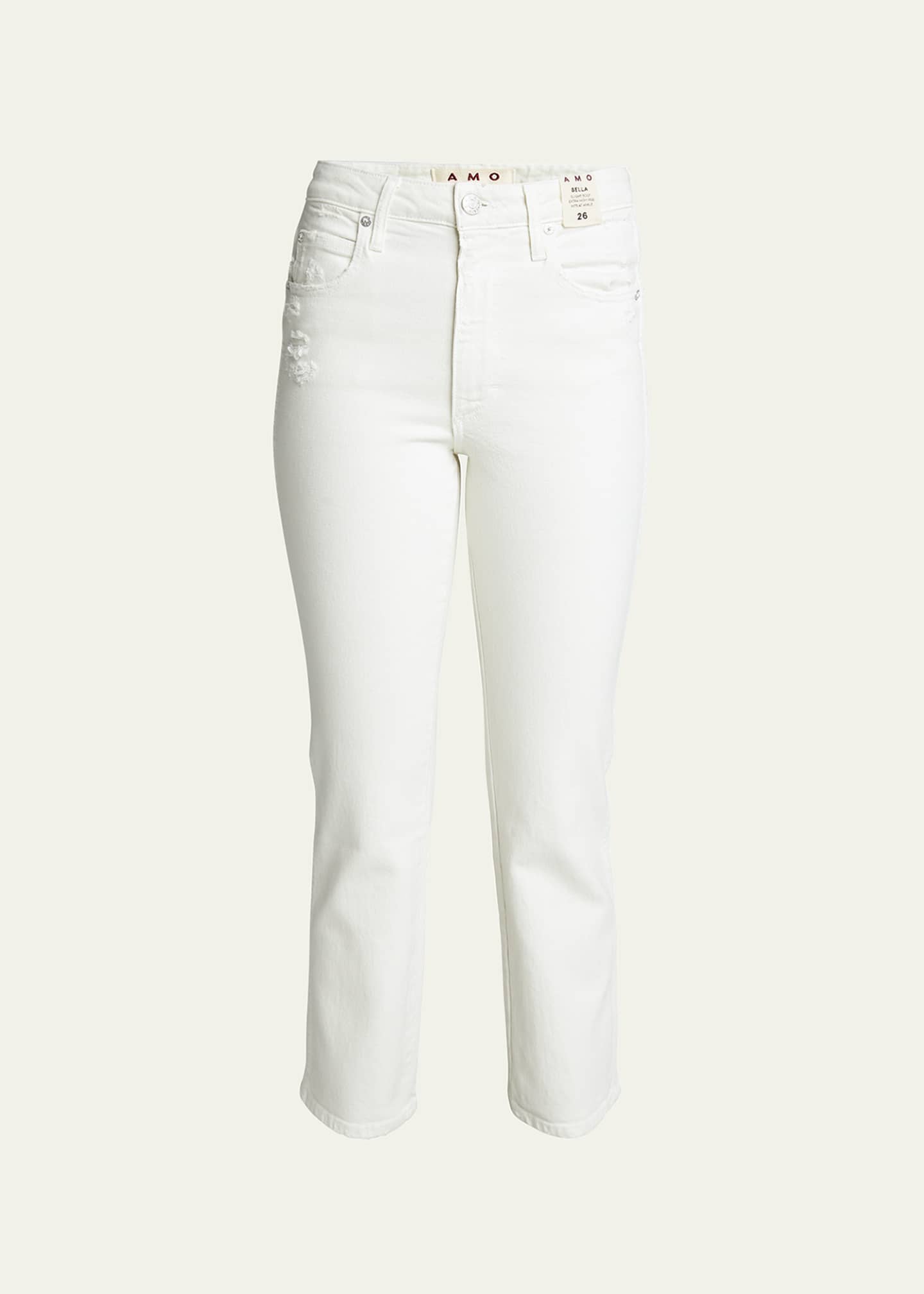 AMO Denim Bella Flare Jeans w/ Released Hem Image 1 of 5