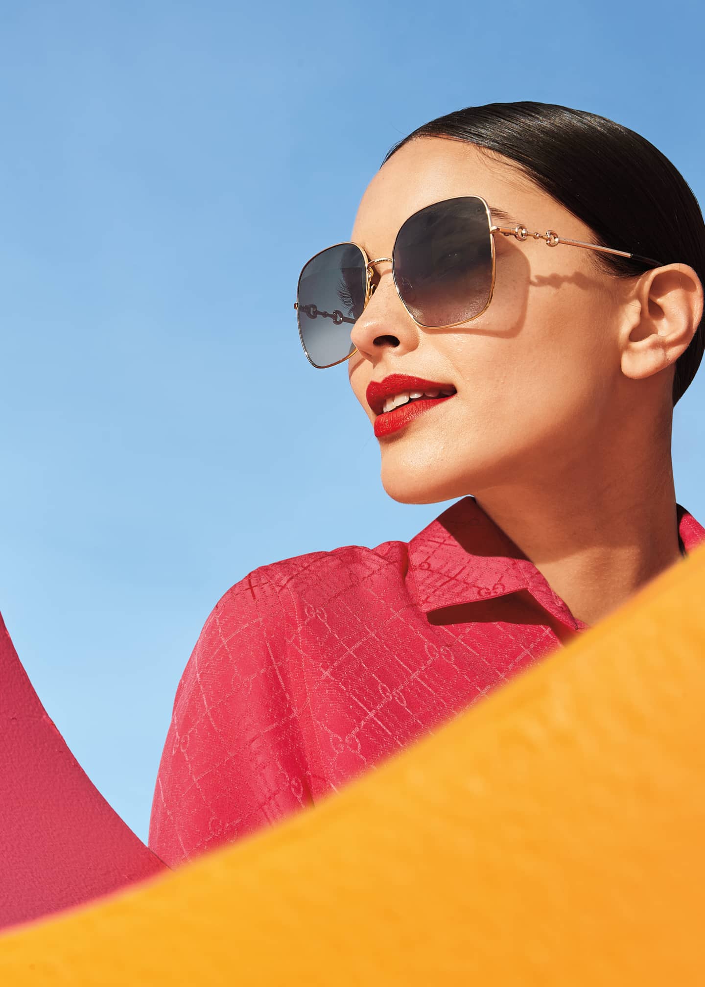 Gucci square metal sunglasses new arrivals