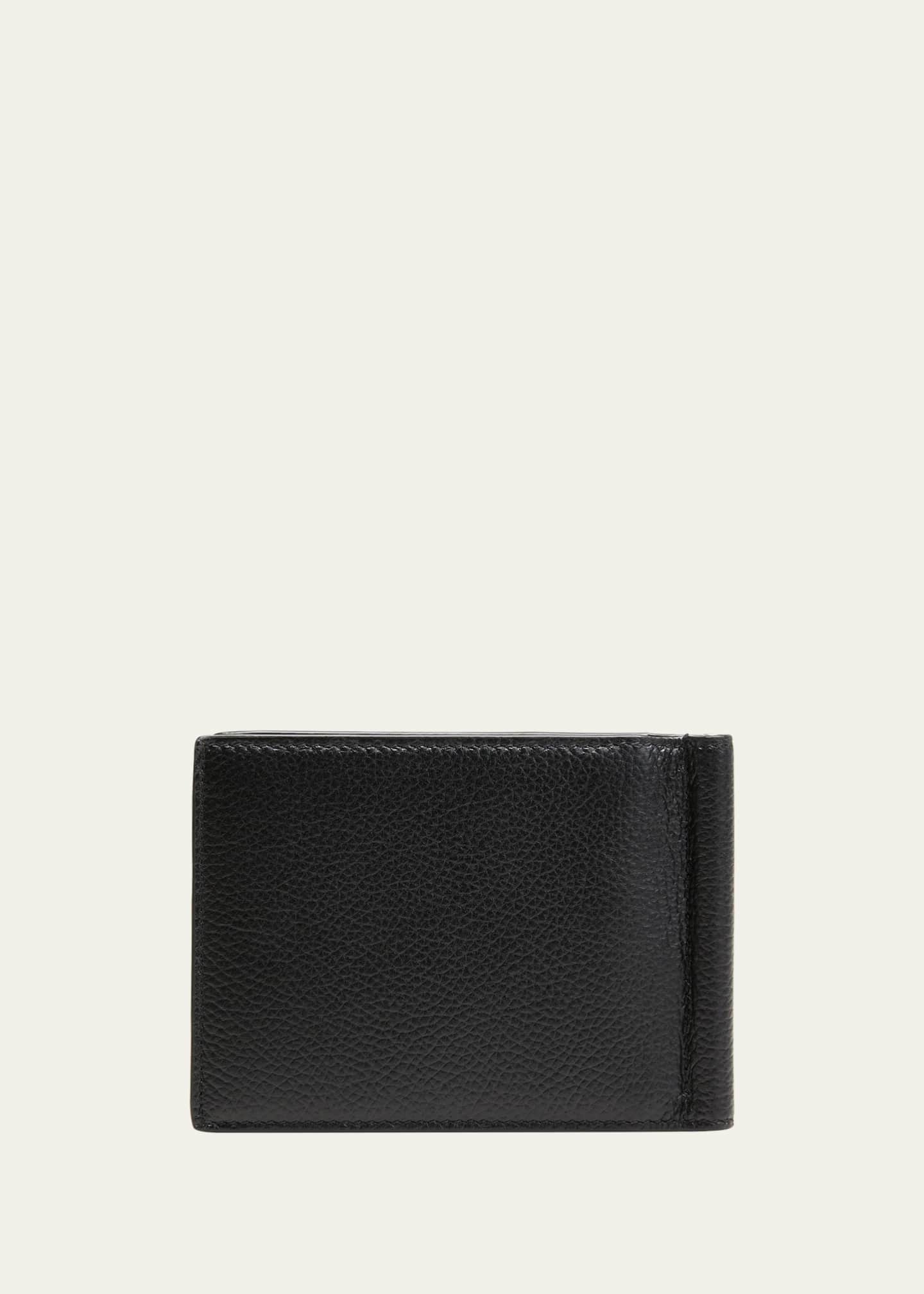 Balenciaga Men's Leather Logo Bifold Wallet w/ Bill Clip - Bergdorf Goodman