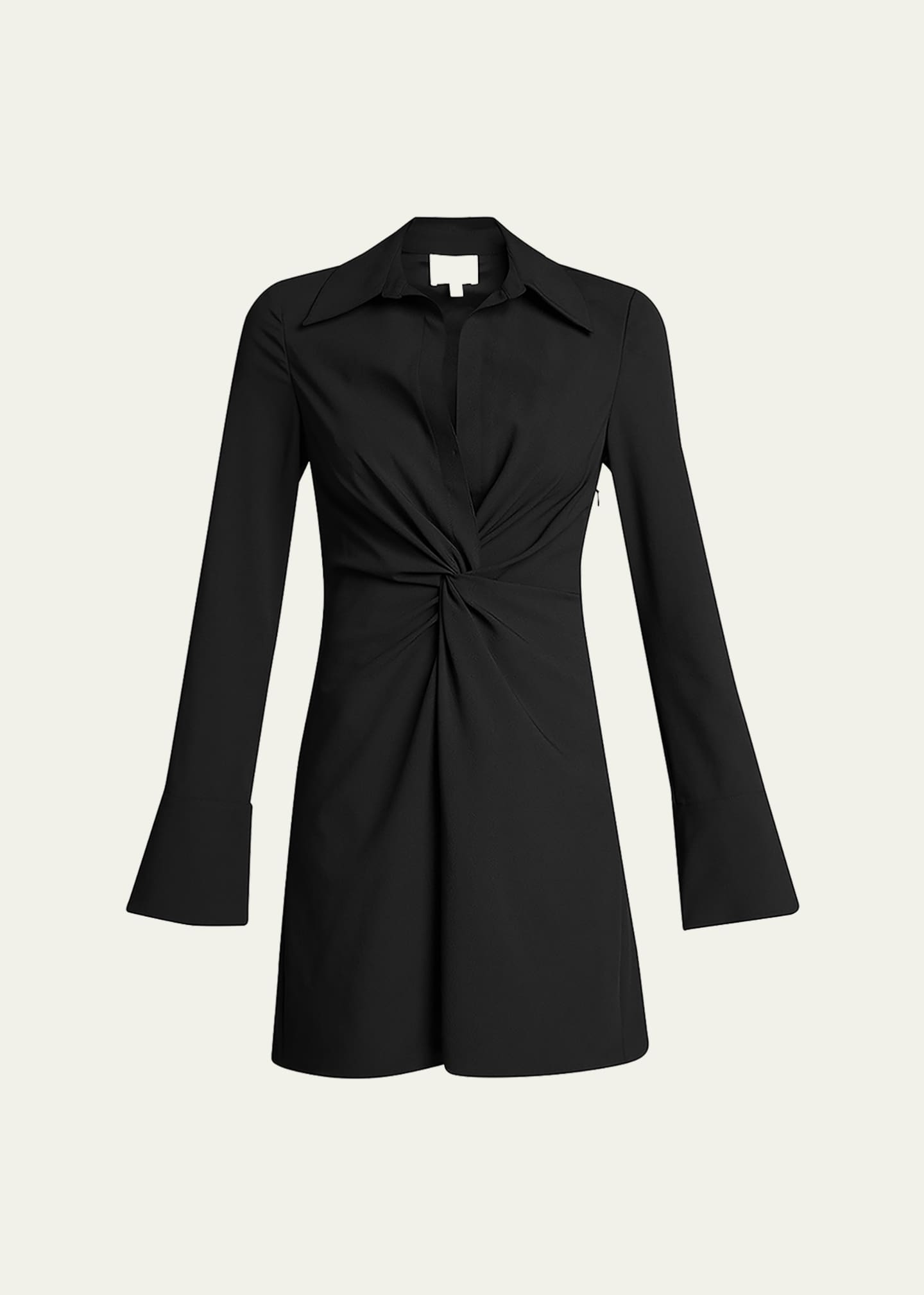 Cinq a Sept Mckenna Twist-Front Collared Dress Image 1 of 5