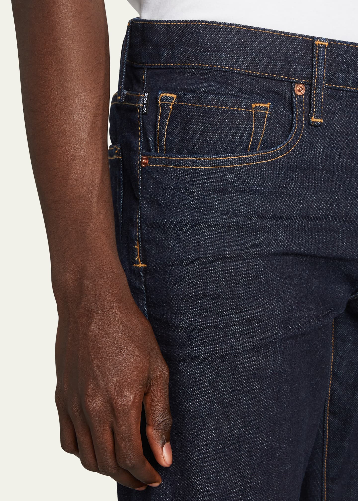 TOM FORD Men's Dark-Wash Slim-Straight Jeans - Bergdorf Goodman