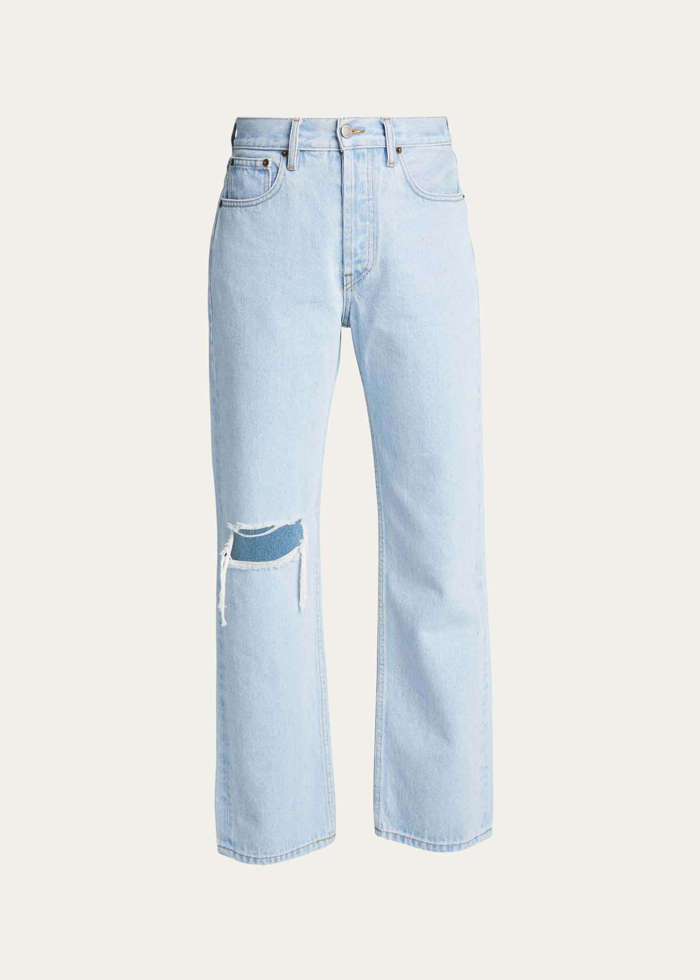 Womens distressed straight leg jeans shop