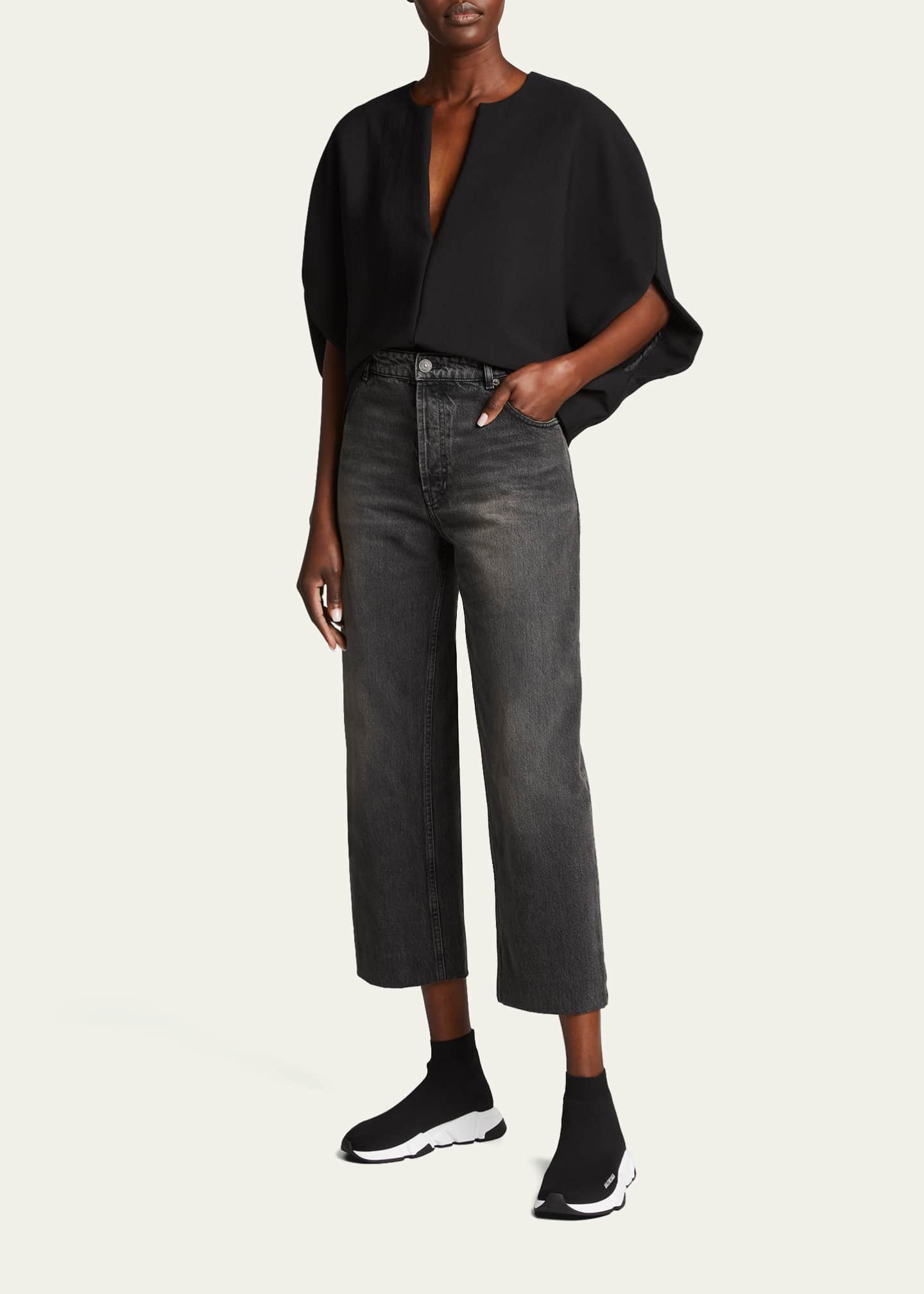 Balenciaga sock trainers outfit top
