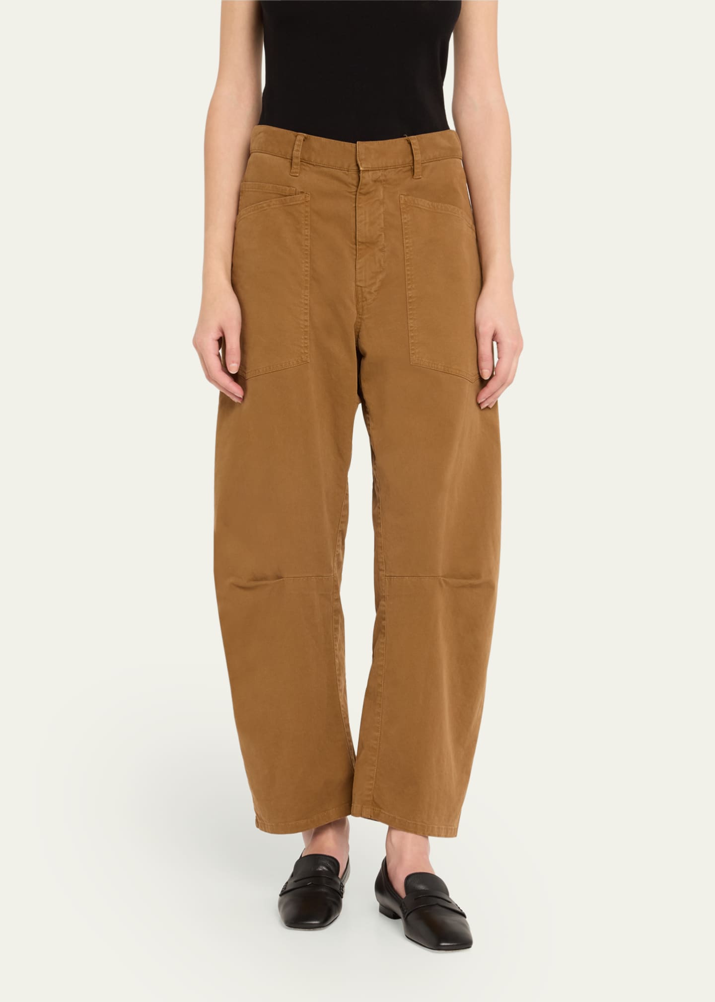 Nili Lotan Shon Mid-Rise Cropped Pants Image 4 of 5