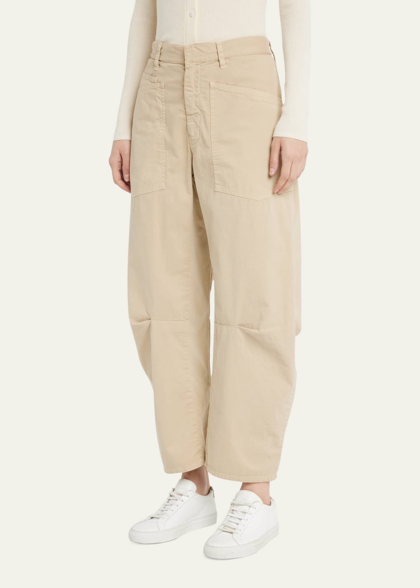 Nili Lotan Shon Mid-Rise Cropped Pants - Bergdorf Goodman
