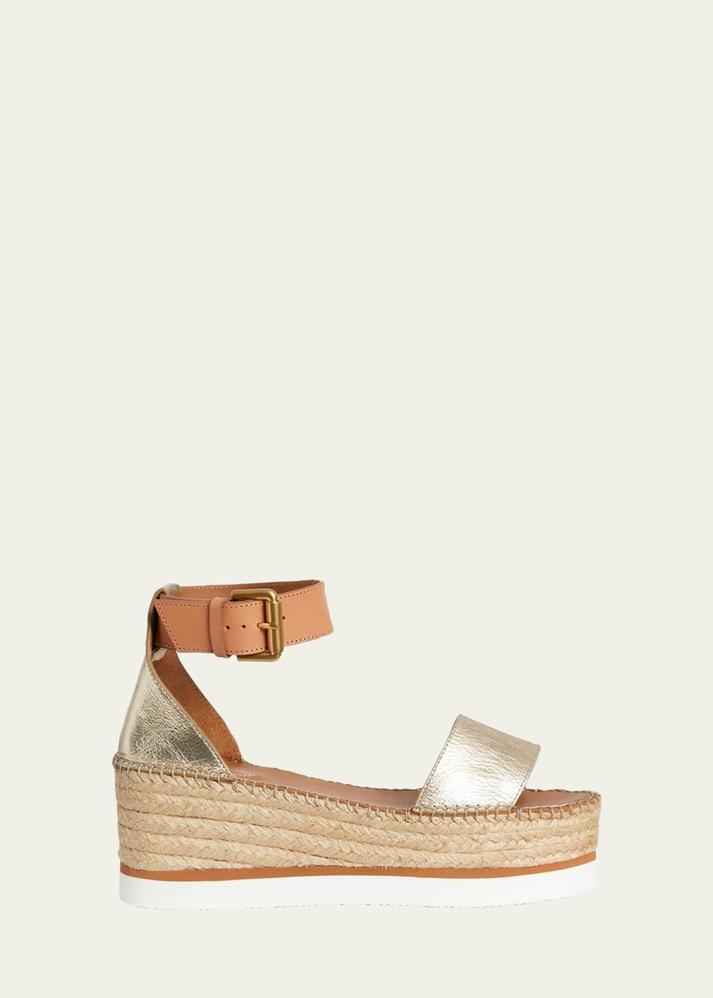 See by Chloe Glyn 50mm Bicolor Platform Espadrille Sandals - Bergdorf ...