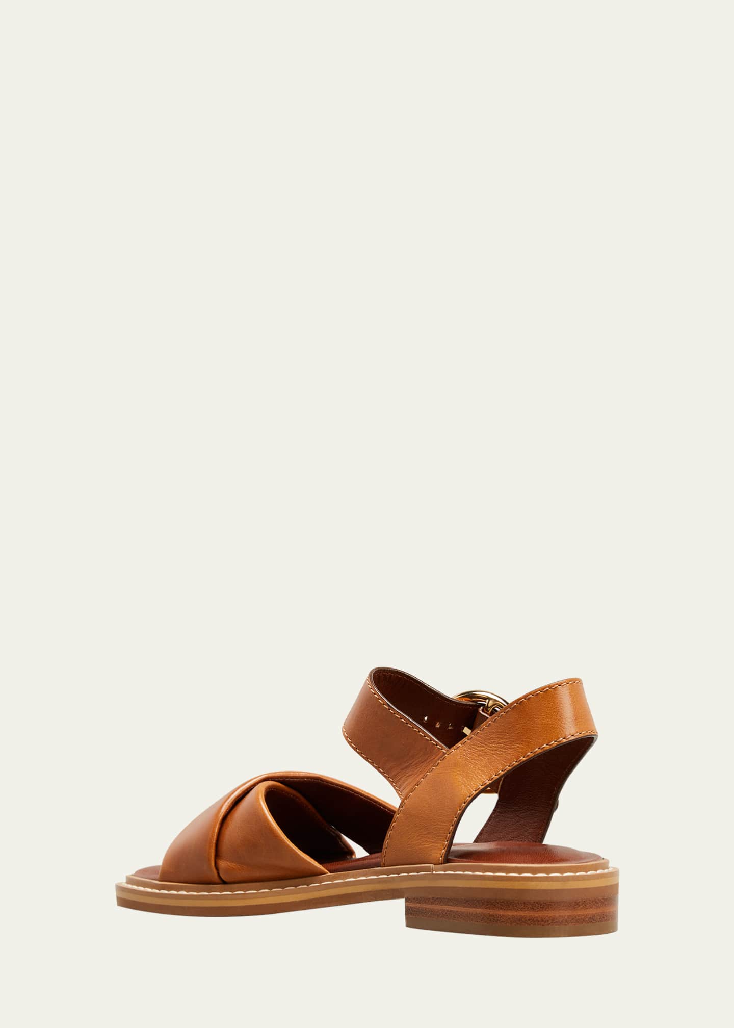 See By Chloe Lyna Leather Crisscross Sandals Bergdorf Goodman