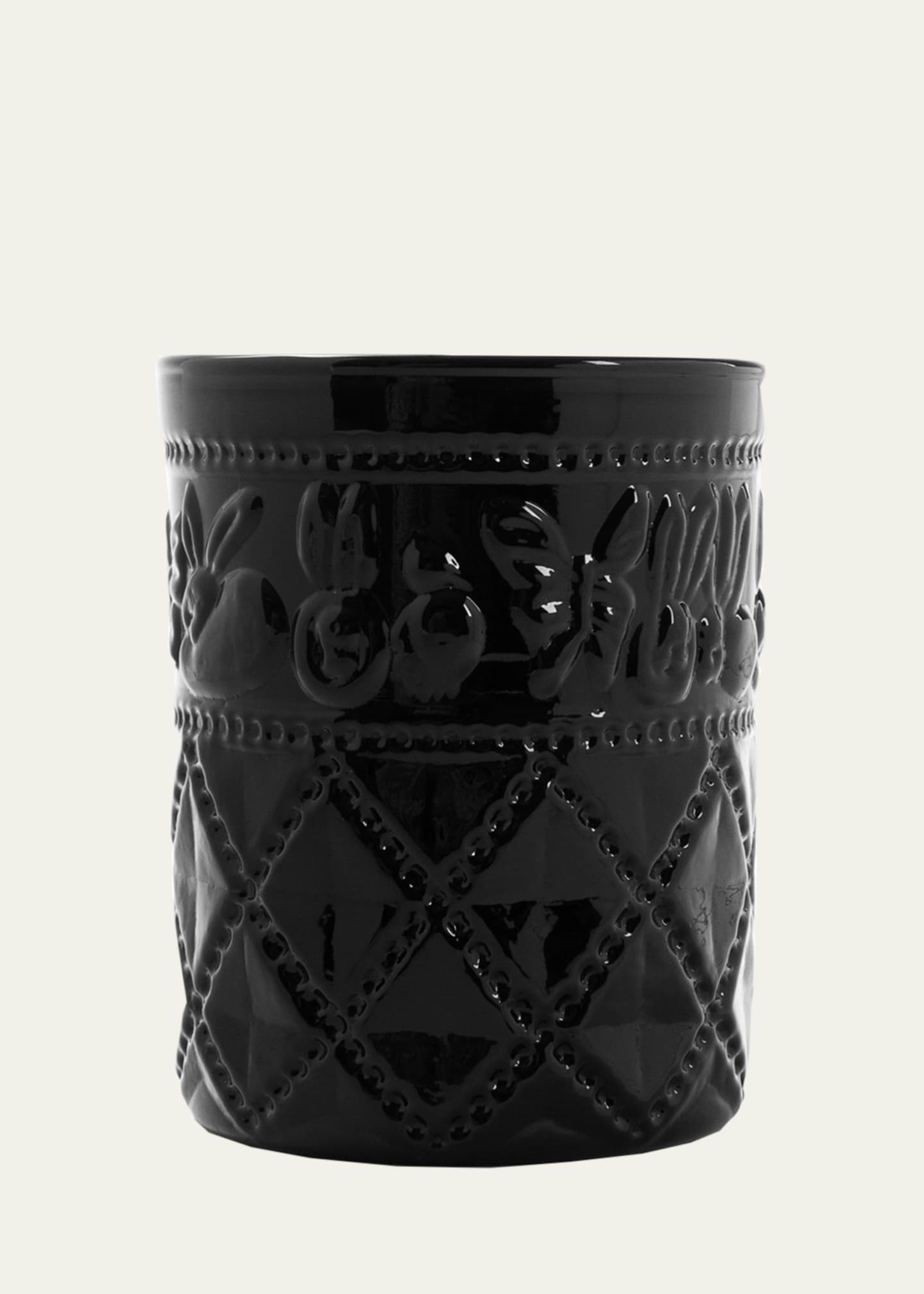 Hunt Slonem Arcadia Tumbler, Black