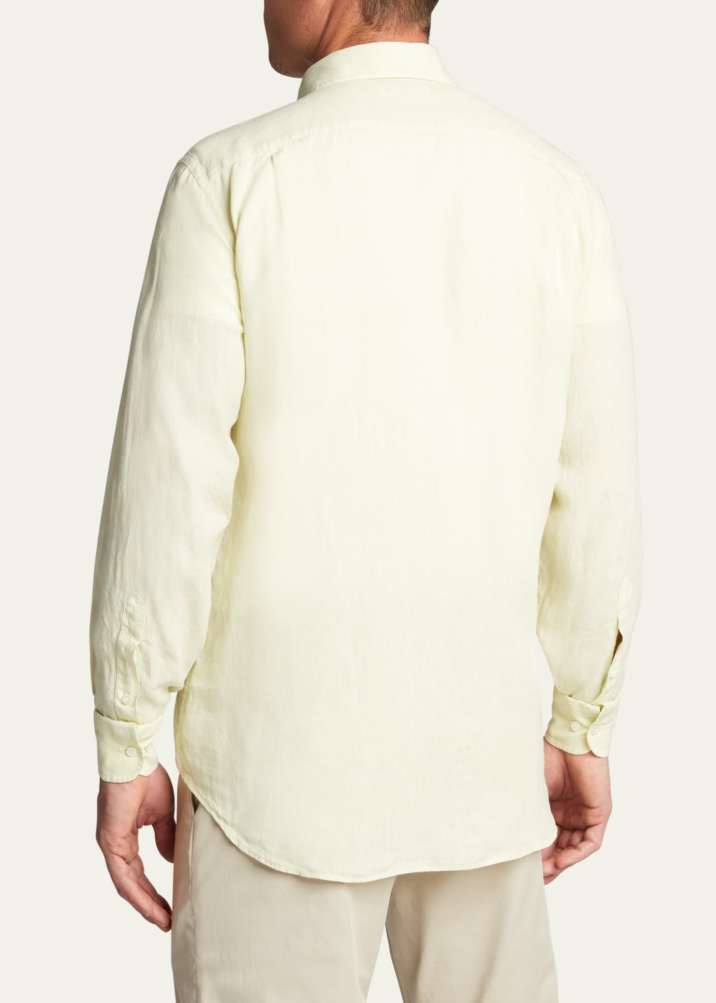 Loro Piana Men's Andre Dyed Linen Shirt - Bergdorf Goodman