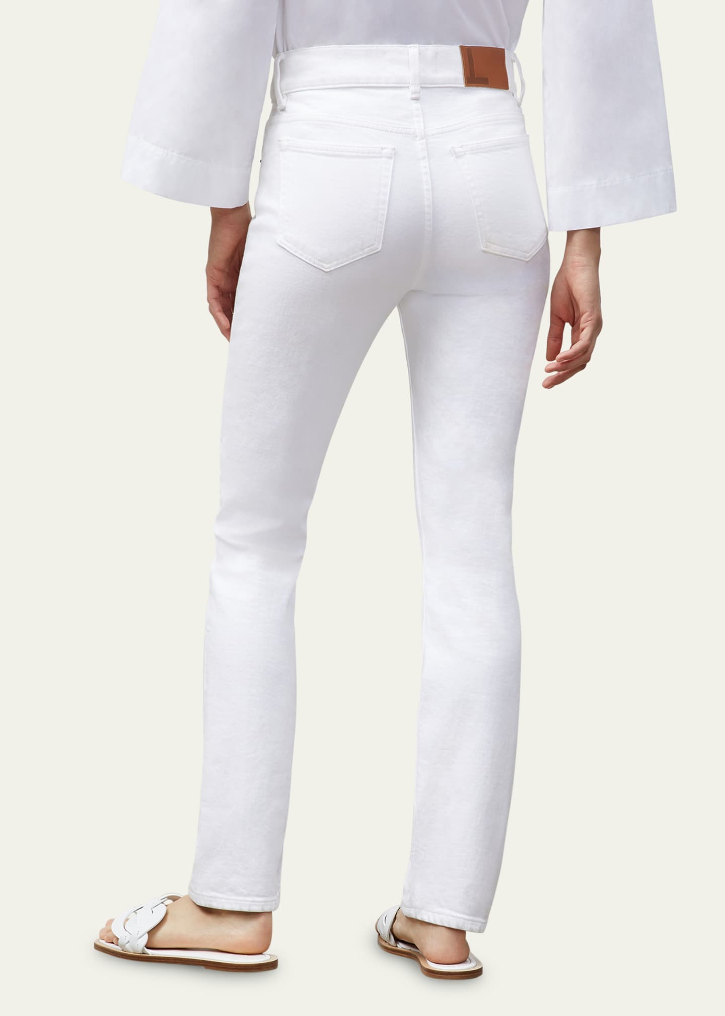 Lafayette 148 New York High Rise Straight Ankle Reeve Jean Image 3 of 5