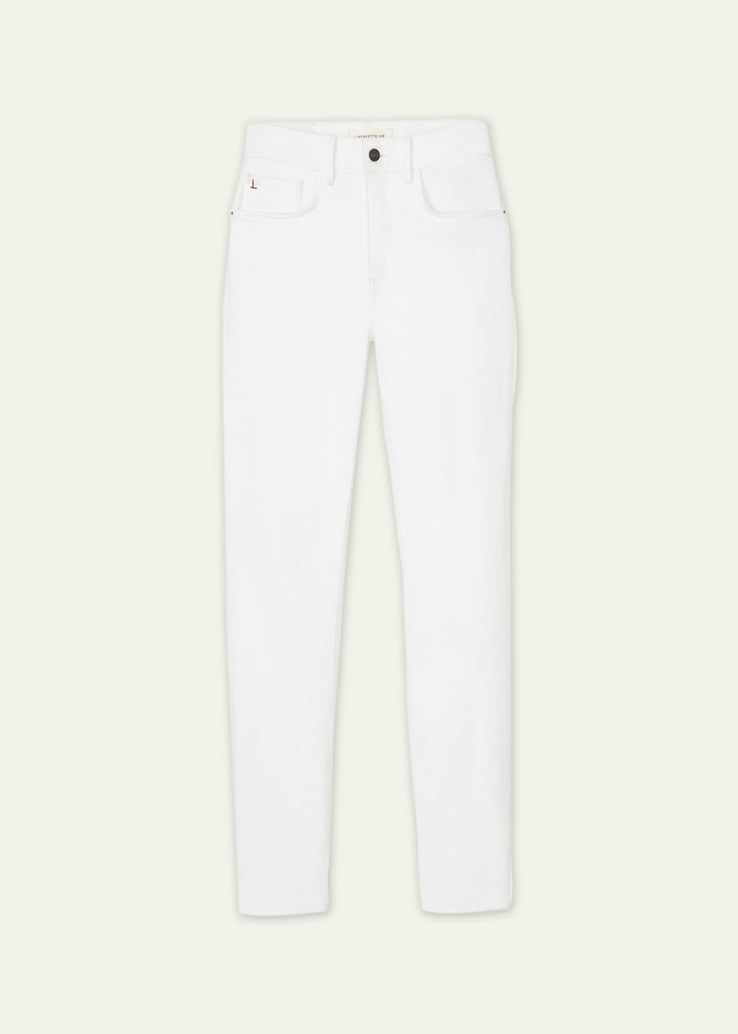 Lafayette 148 New York High Rise Straight Ankle Reeve Jean - Bergdorf ...