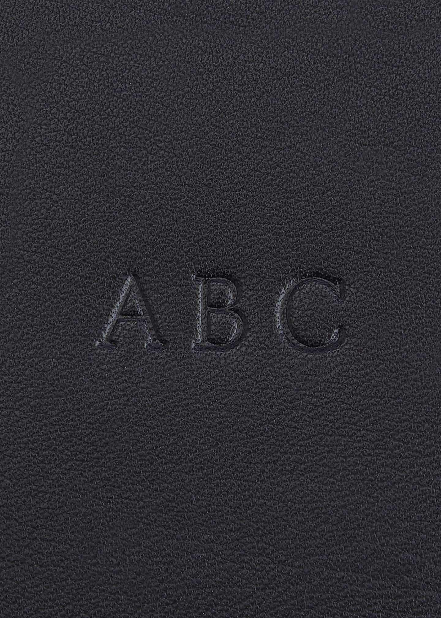 ROYCE New York Monogrammed Leather Wine Bottle Carrying Case Image 3 of 3