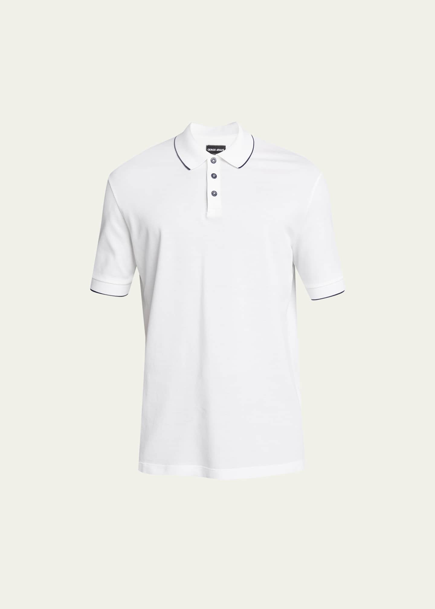 Giorgio Armani Men's Tipped Polo Shirt Image 1 of 5