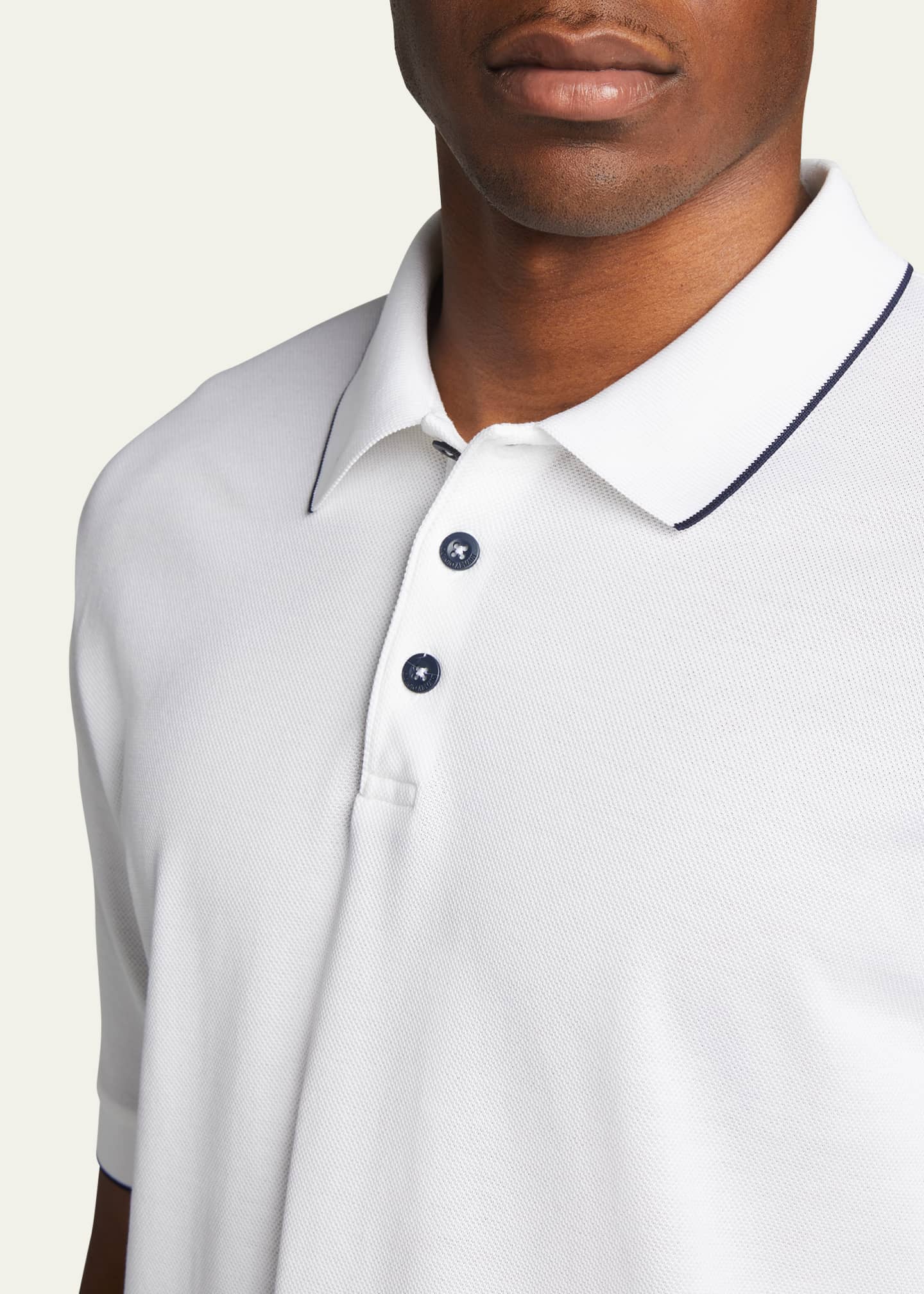 Giorgio Armani Men's Tipped Polo Shirt Image 5 of 5