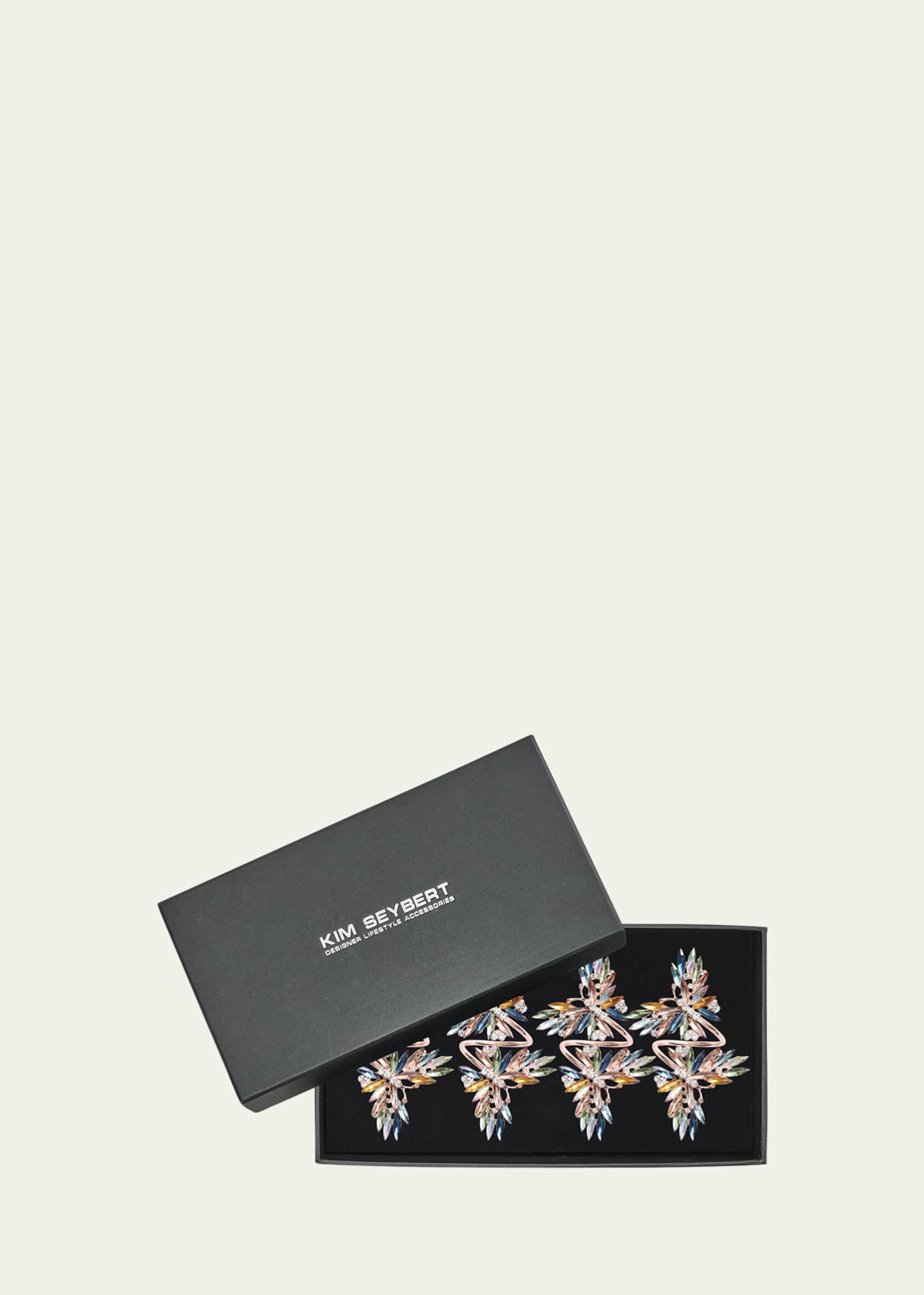 Kim Seybert Butterflies Napkin Rings, Set of 4 Image 2 of 3