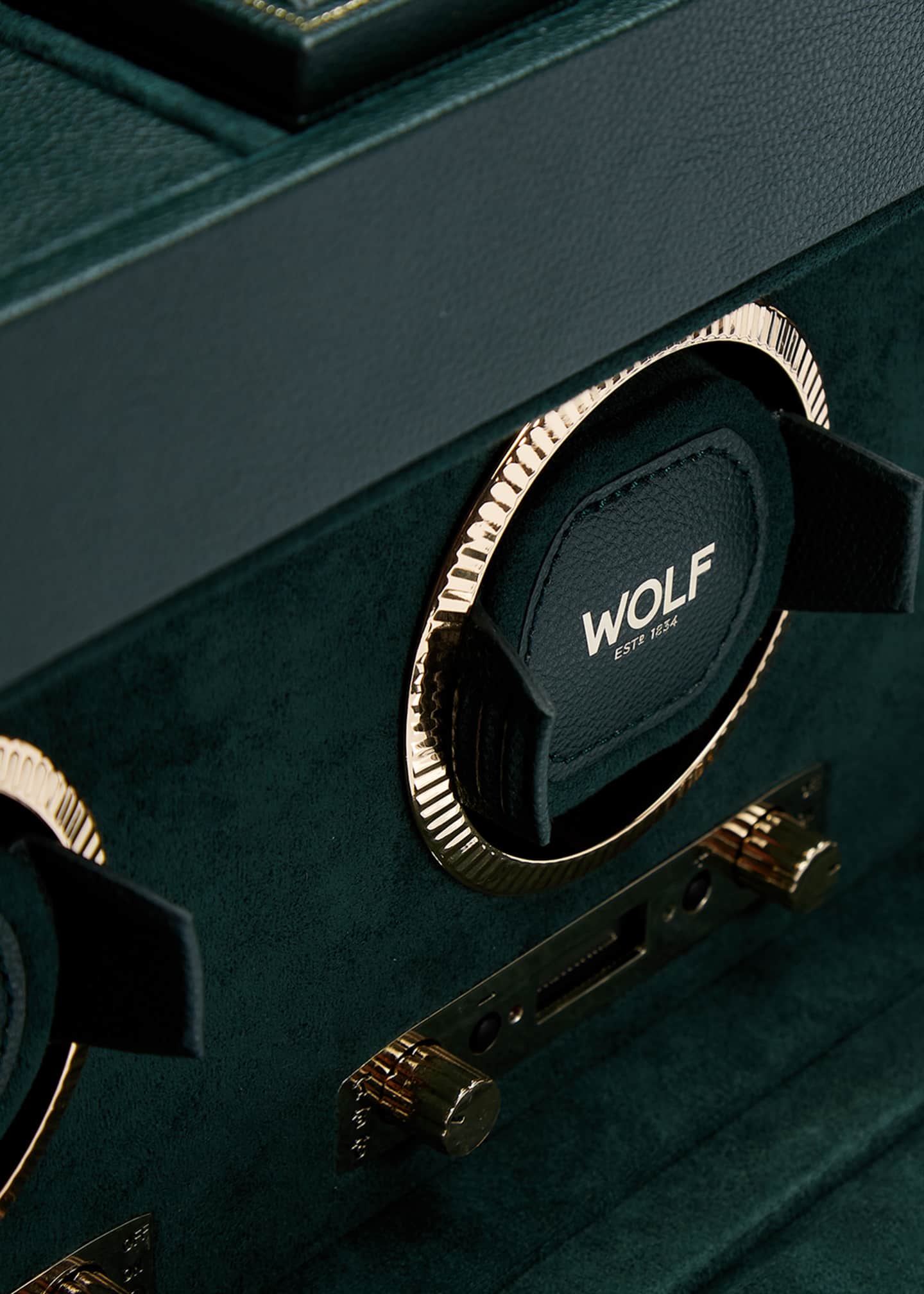 WOLF British Racing Triple Watch Winder with Storage Image 4 of 5